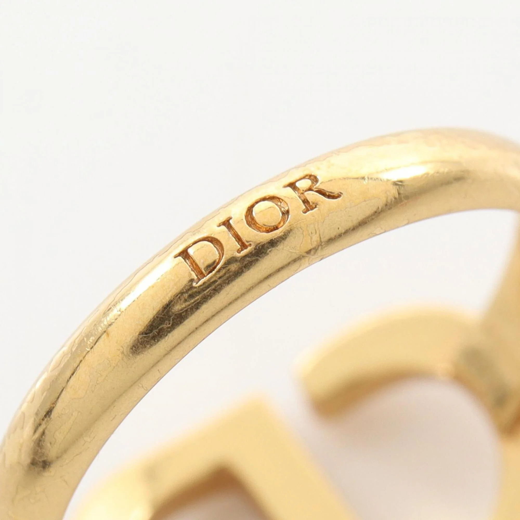Band Ring Gold Plated with Rhinestones - Image 4