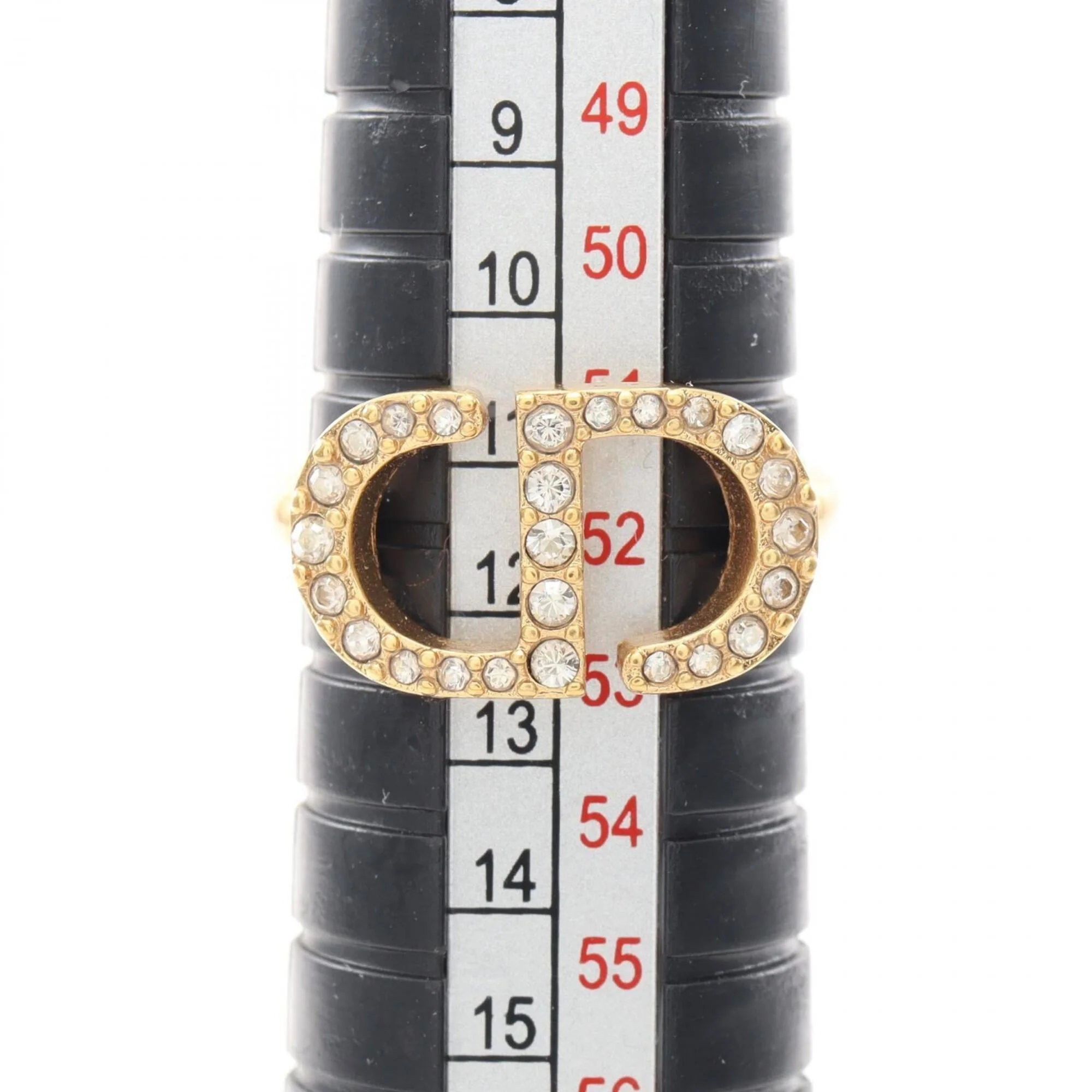 Band Ring Gold Plated with Rhinestones - Image 5