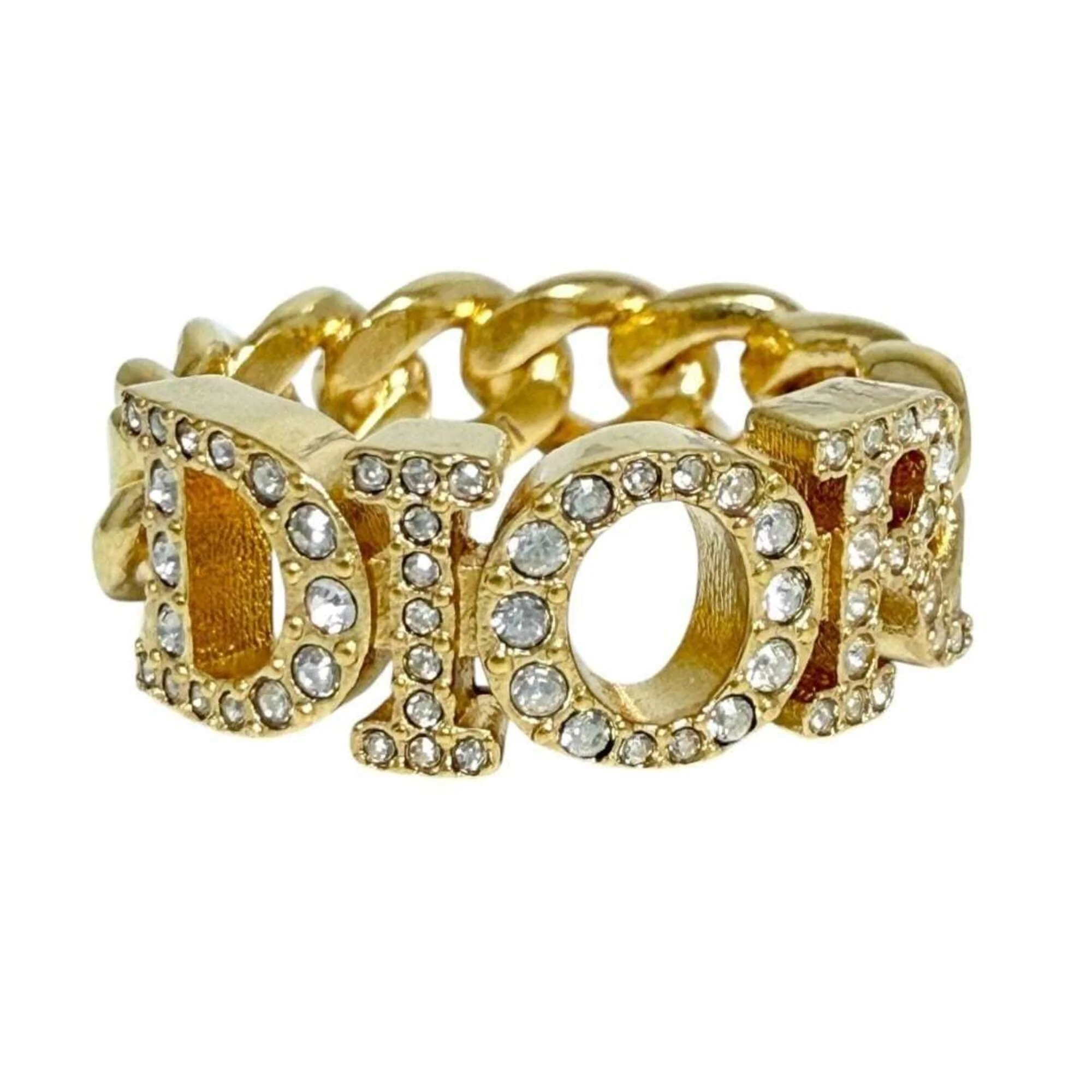 Dio(r)evolution Ring Metal and Rhinestone