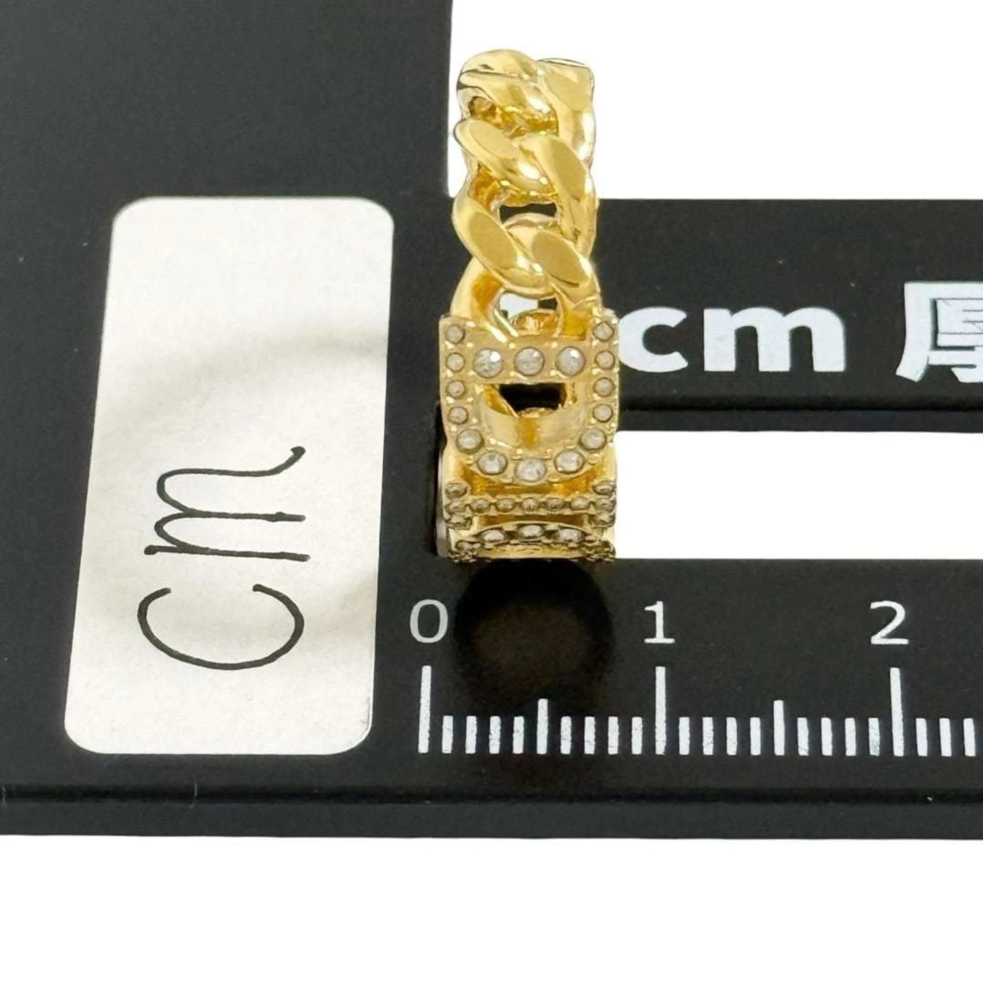 Dio(r)evolution Ring Metal and Rhinestone - Image 8