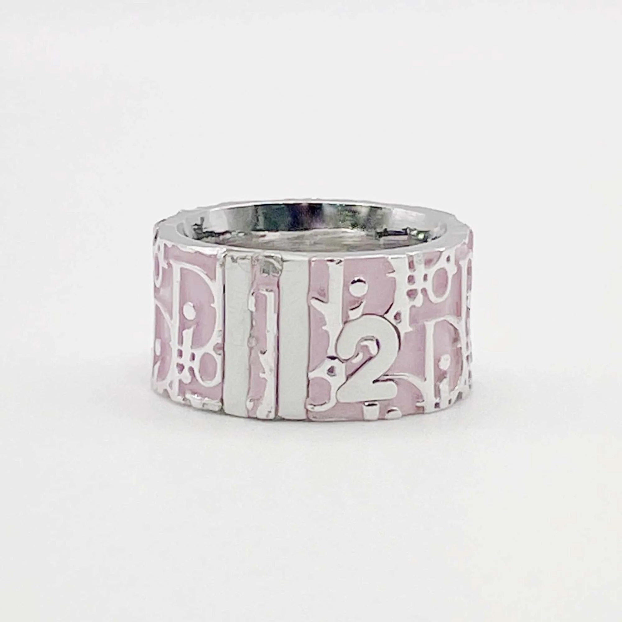 Oblique Trotter Number 2 Ring Pink Metal - Image 2