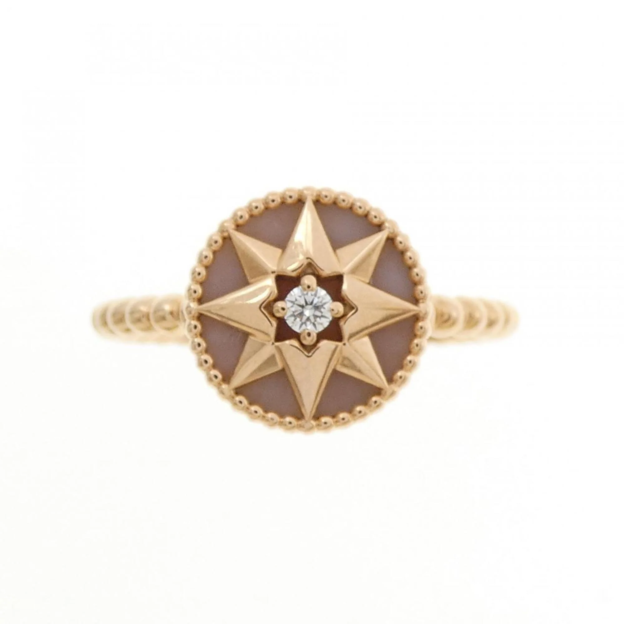 Ring 18K Rose Gold with Diamond and Opal - Image 2