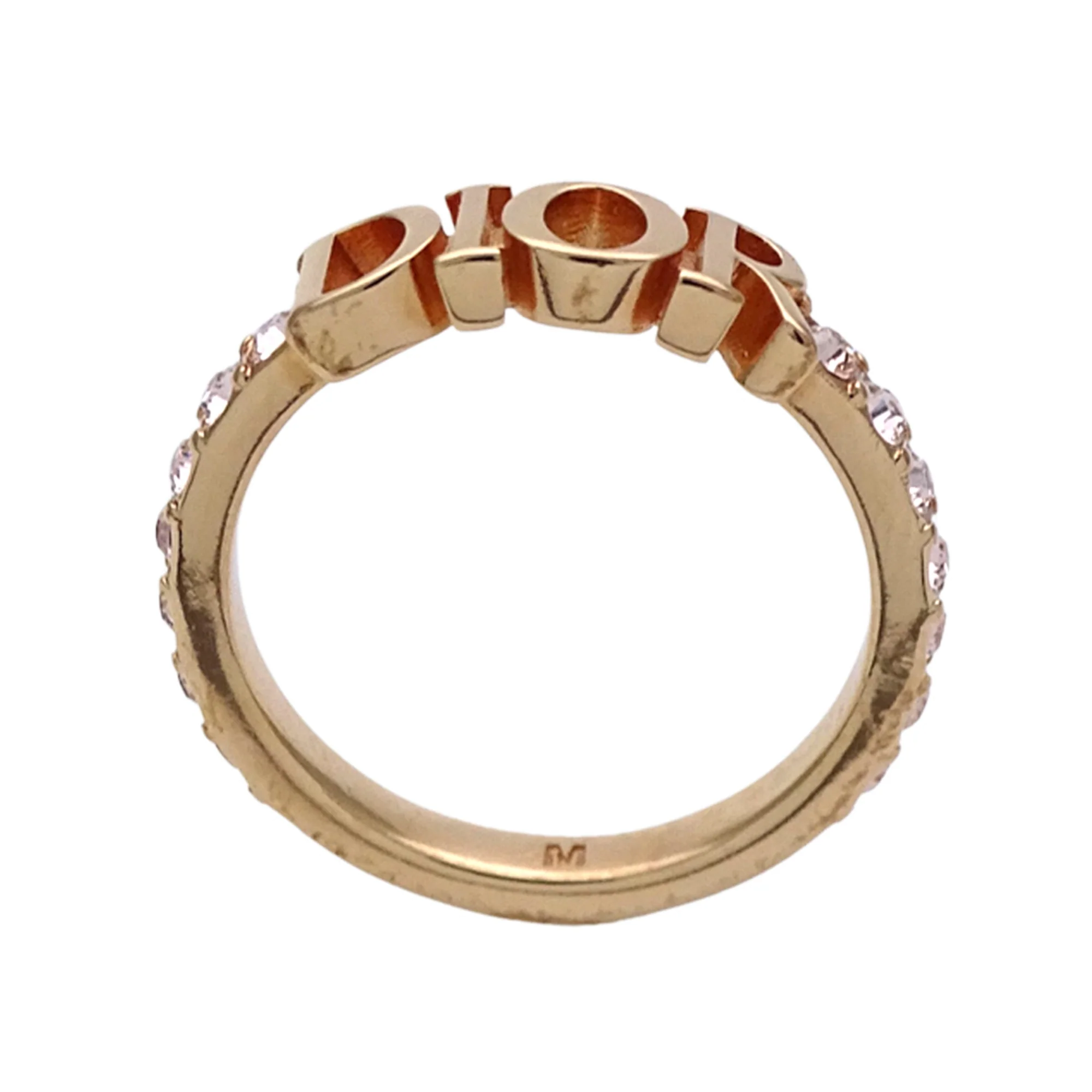 Ring Metal Gold Pink with Crystal - Image 3