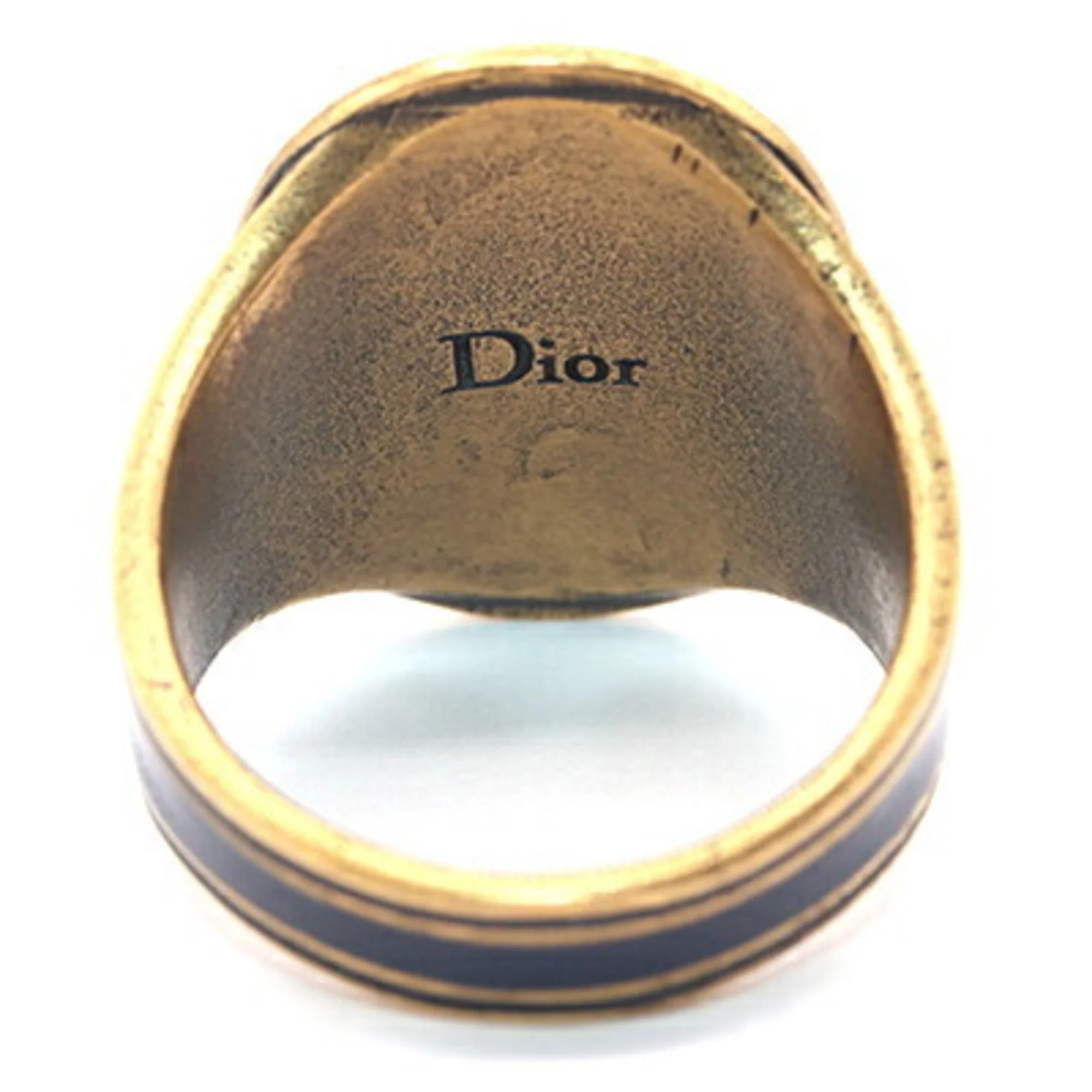 Ring Metal With Black and Navy Color Stone - Image 4