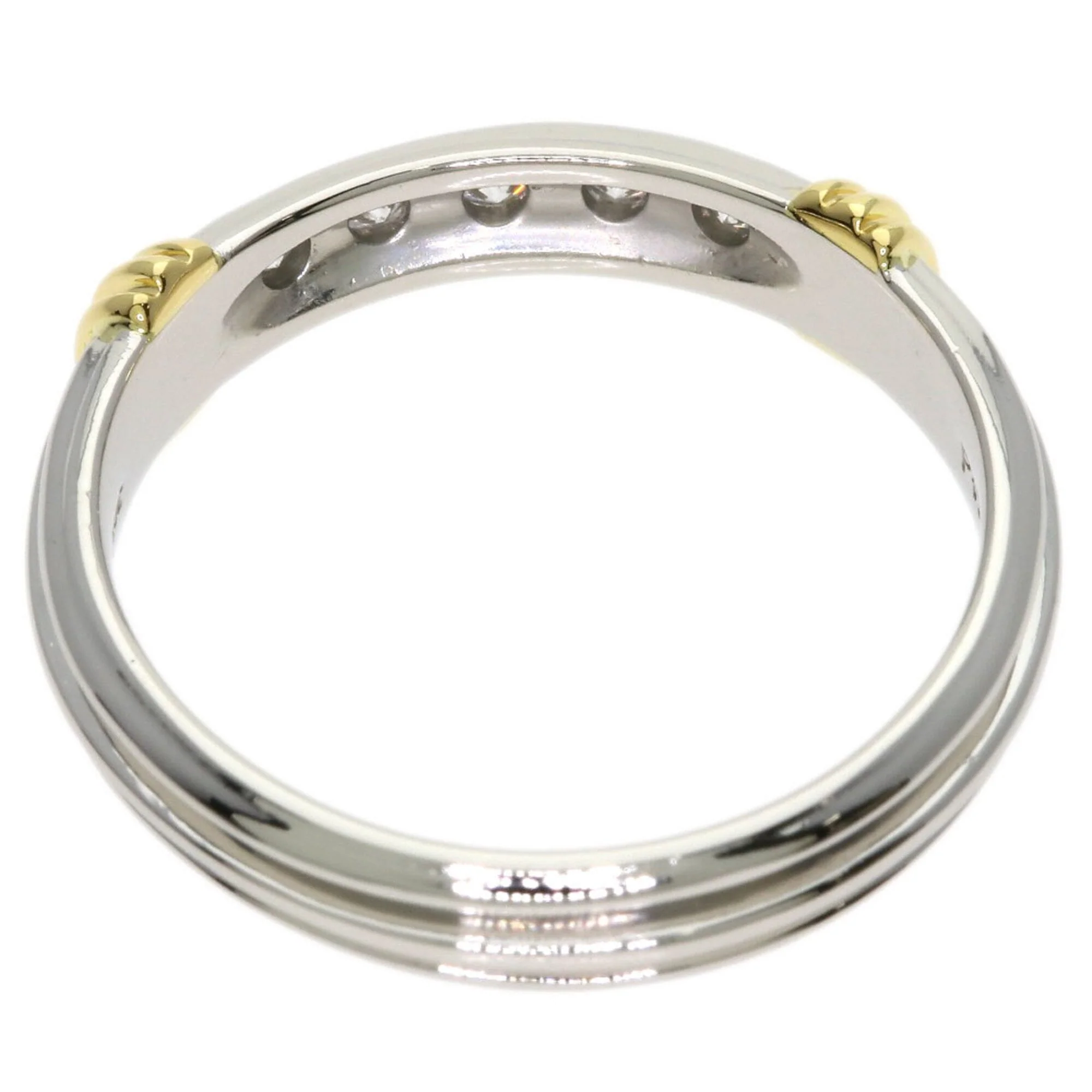 Ring Platinum and 18K Yellow Gold - Image 4