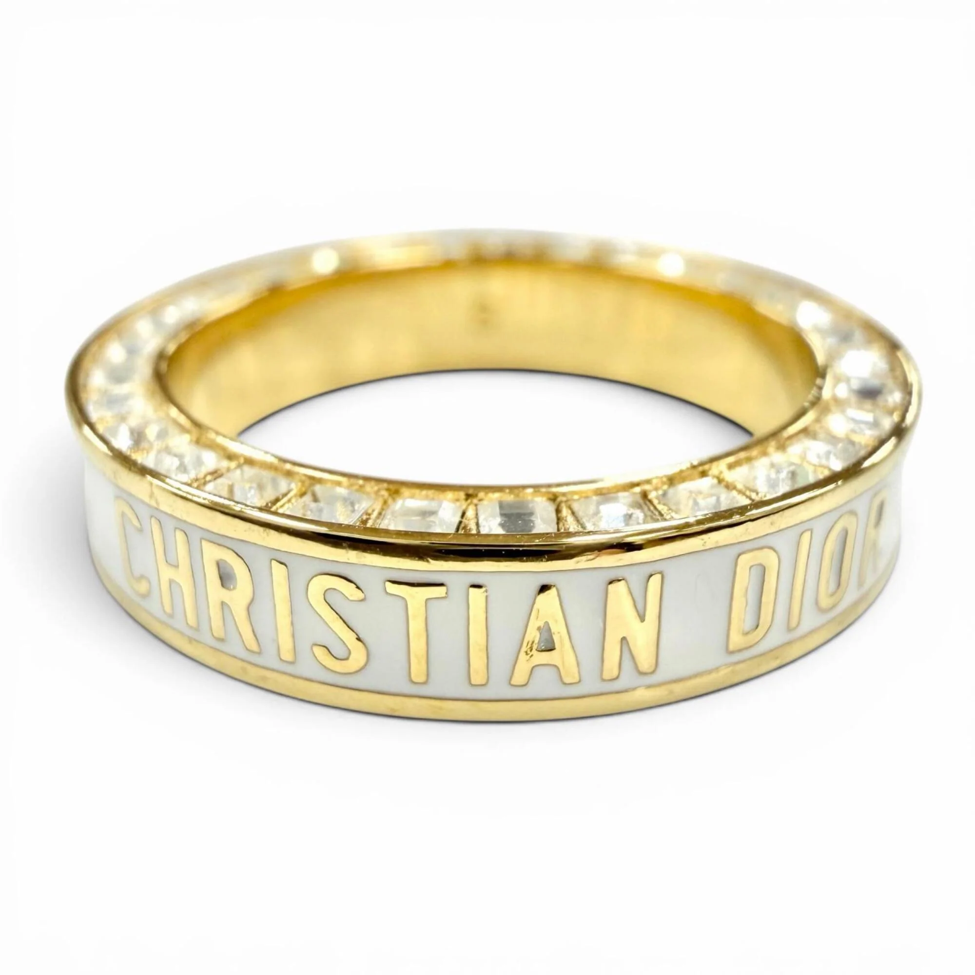 Ring White Gold with Crystal Small