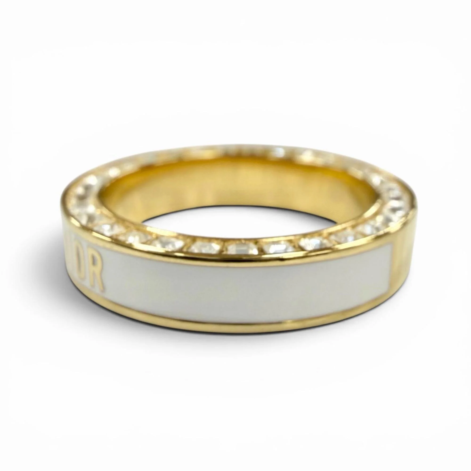 Ring White Gold with Crystal Small - Image 2