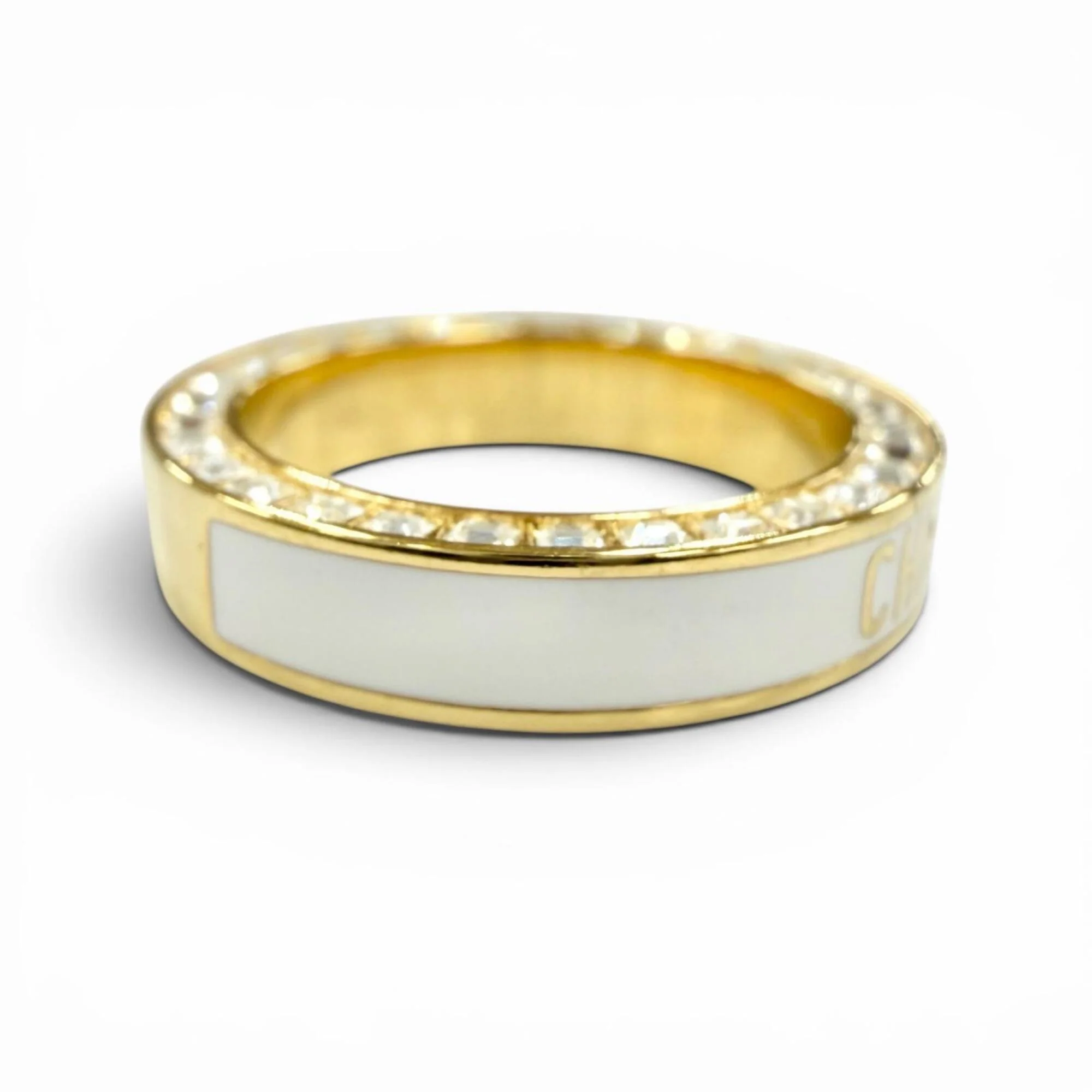 Ring White Gold with Crystal Small - Image 4