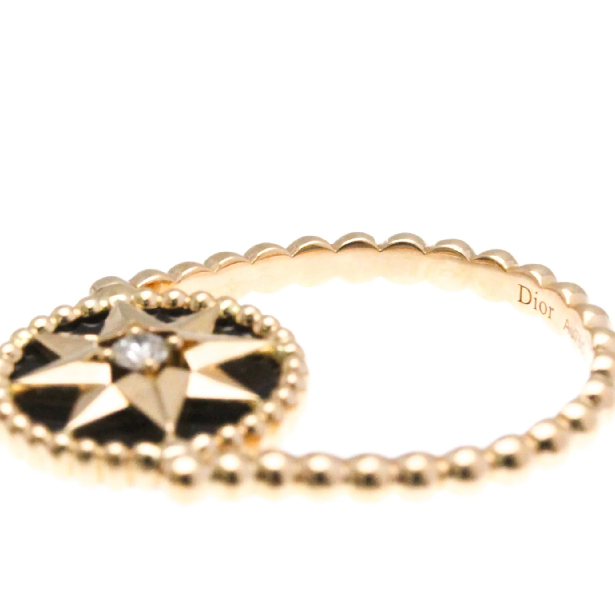 Rose Des Vents Ring 18K Rose Gold with Onyx - Image 6