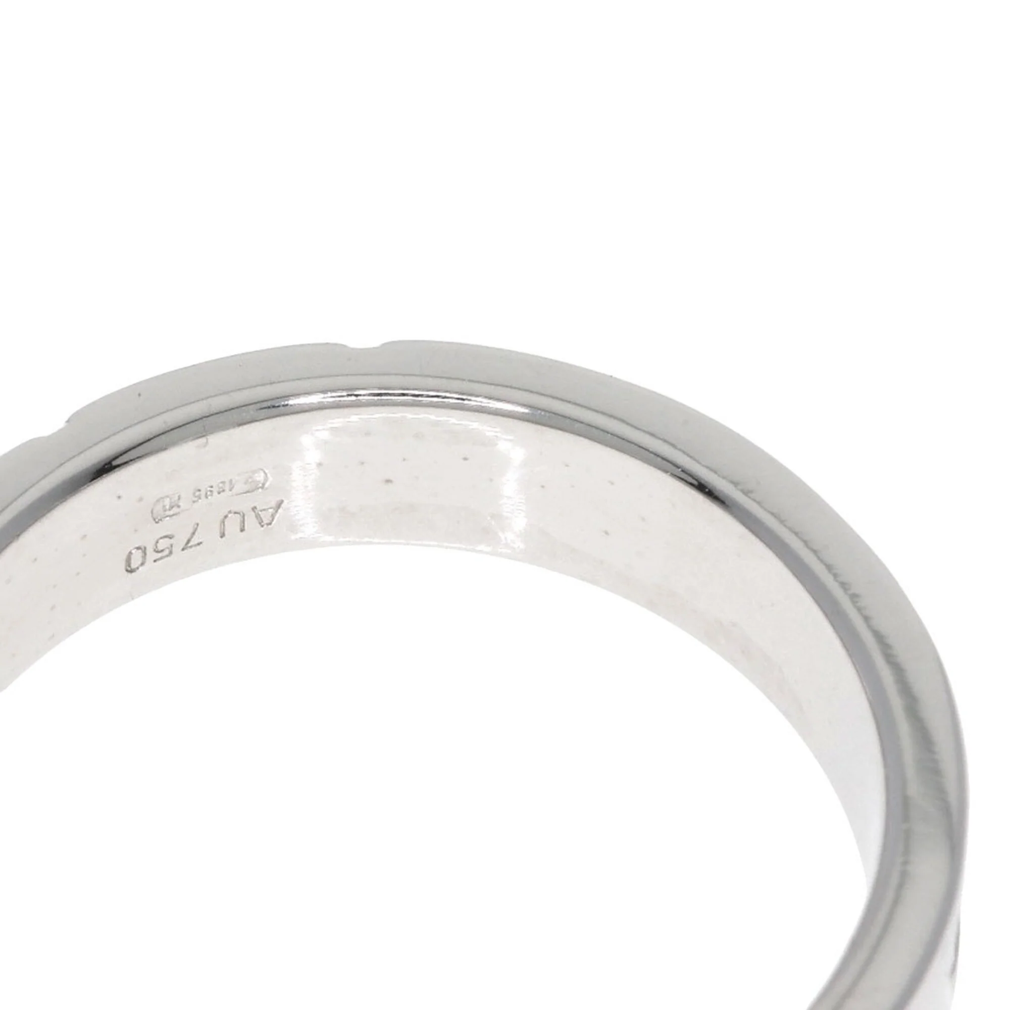 Band Ring 18K White Gold with Diamond - Image 9