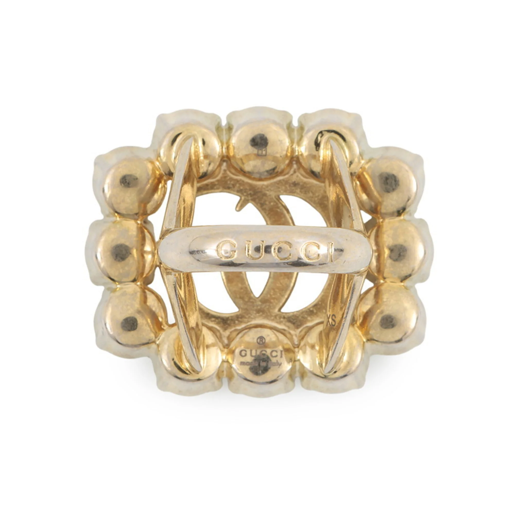 Band Ring Gold with Artificial Pearl and Crystal - Image 3