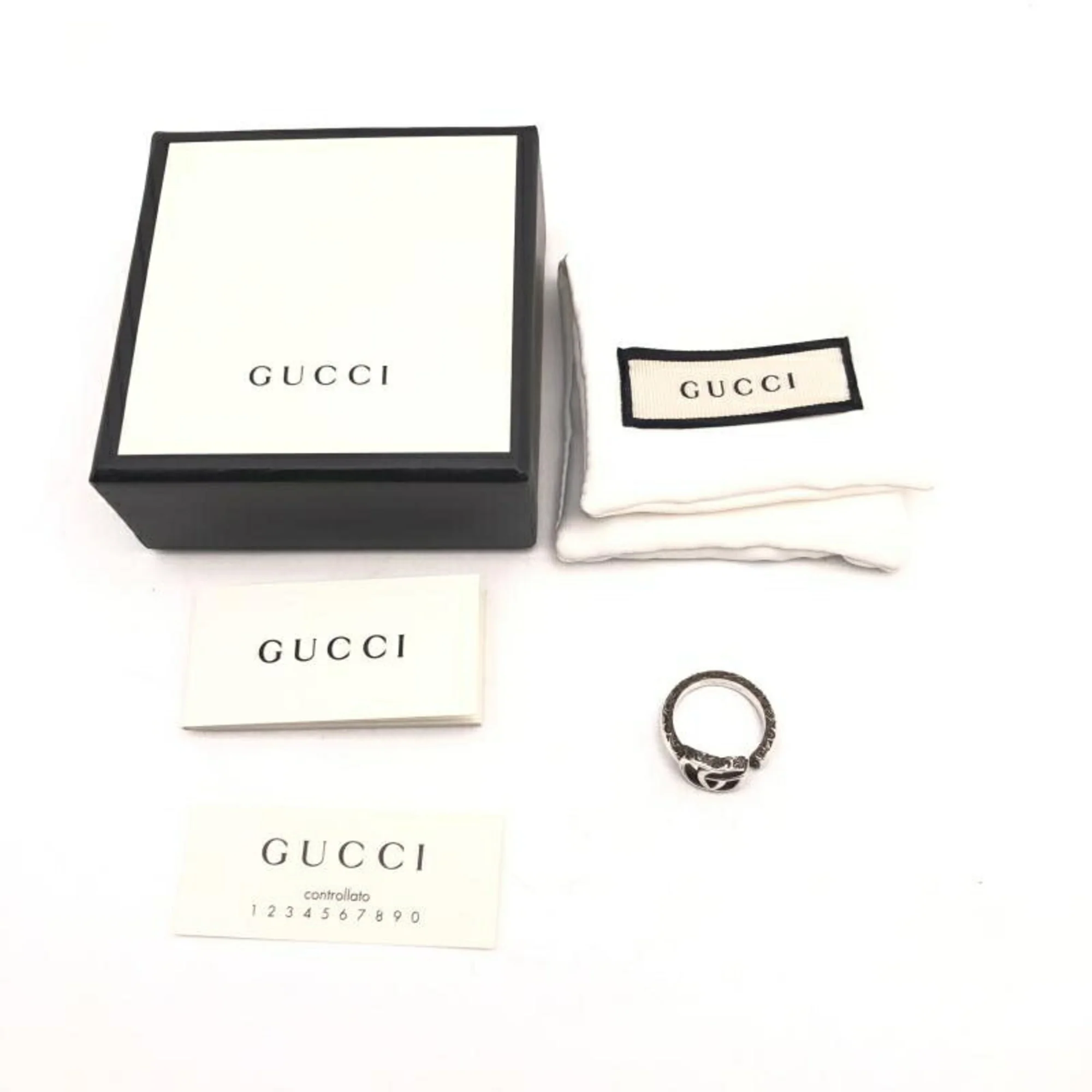 Double G Key Motif Ring - Image 7