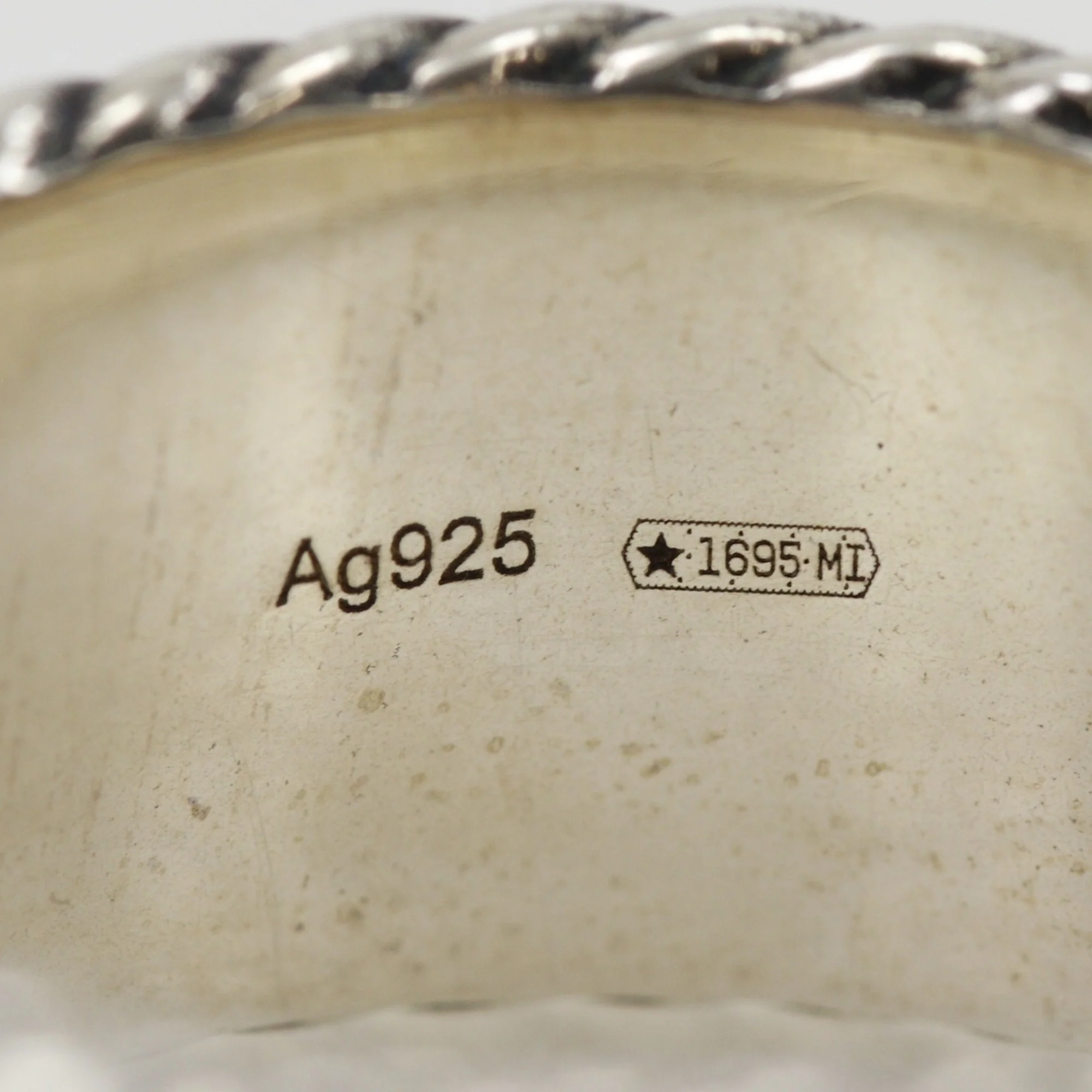 Double G Wide Ring Sterling Silver - Image 8