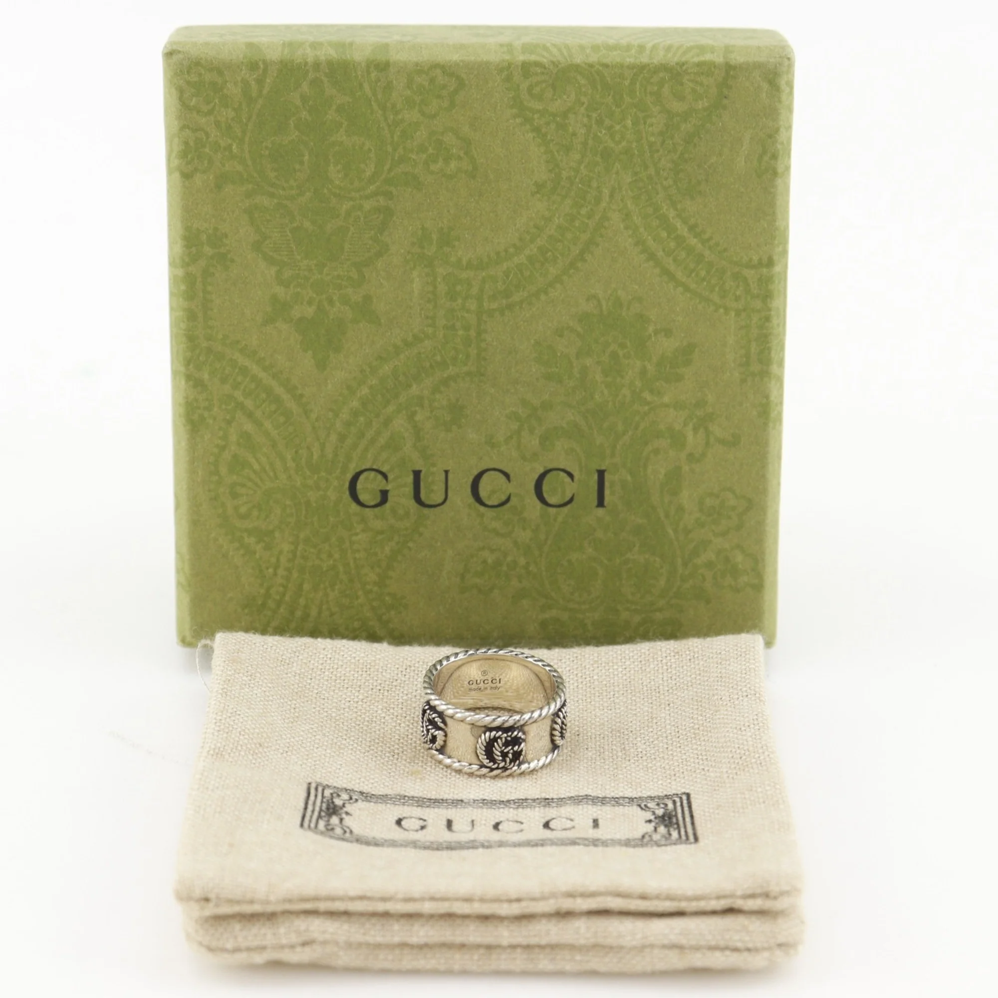 Double G Wide Ring Sterling Silver - Image 9