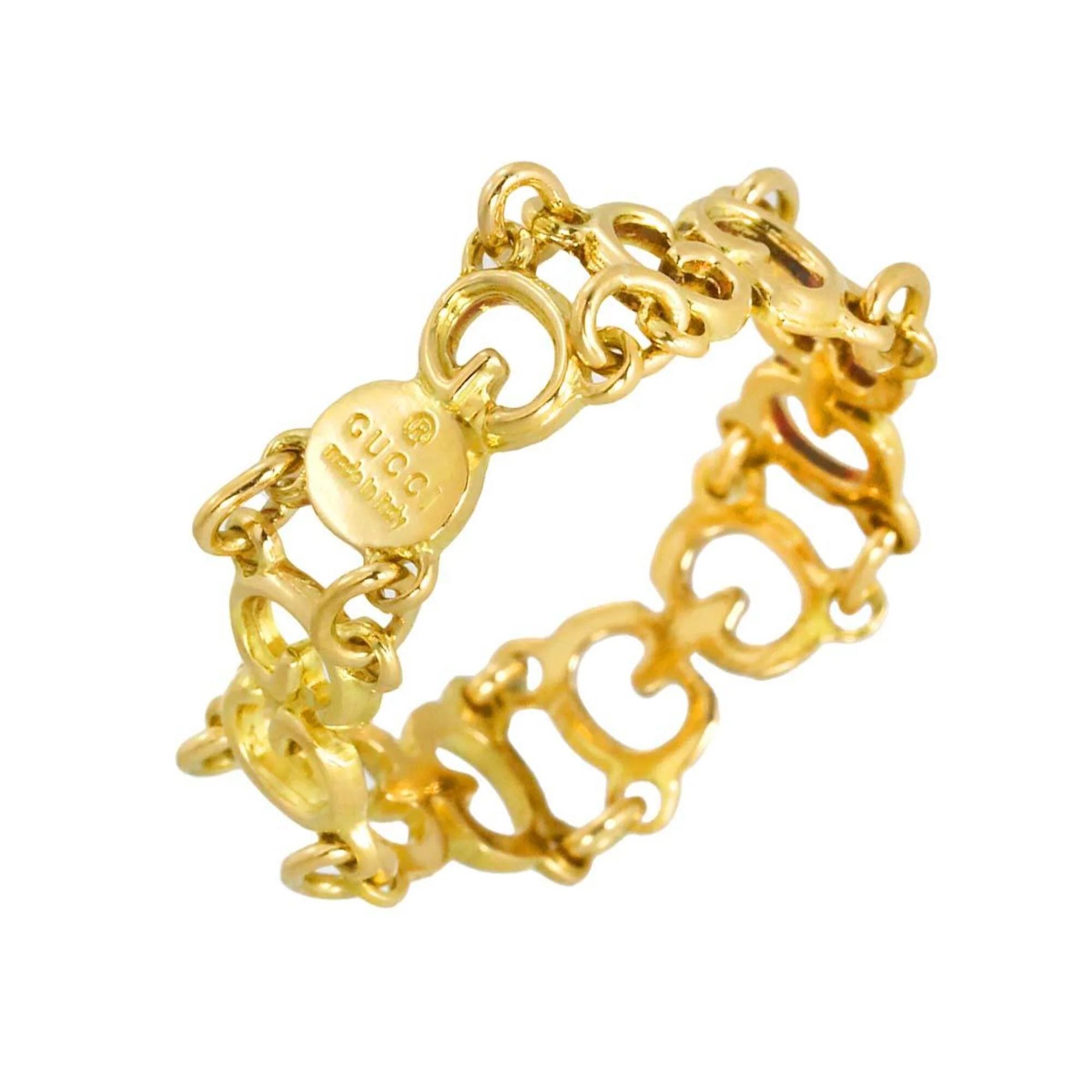GG 1 Chain Ring 18K Yellow Gold
