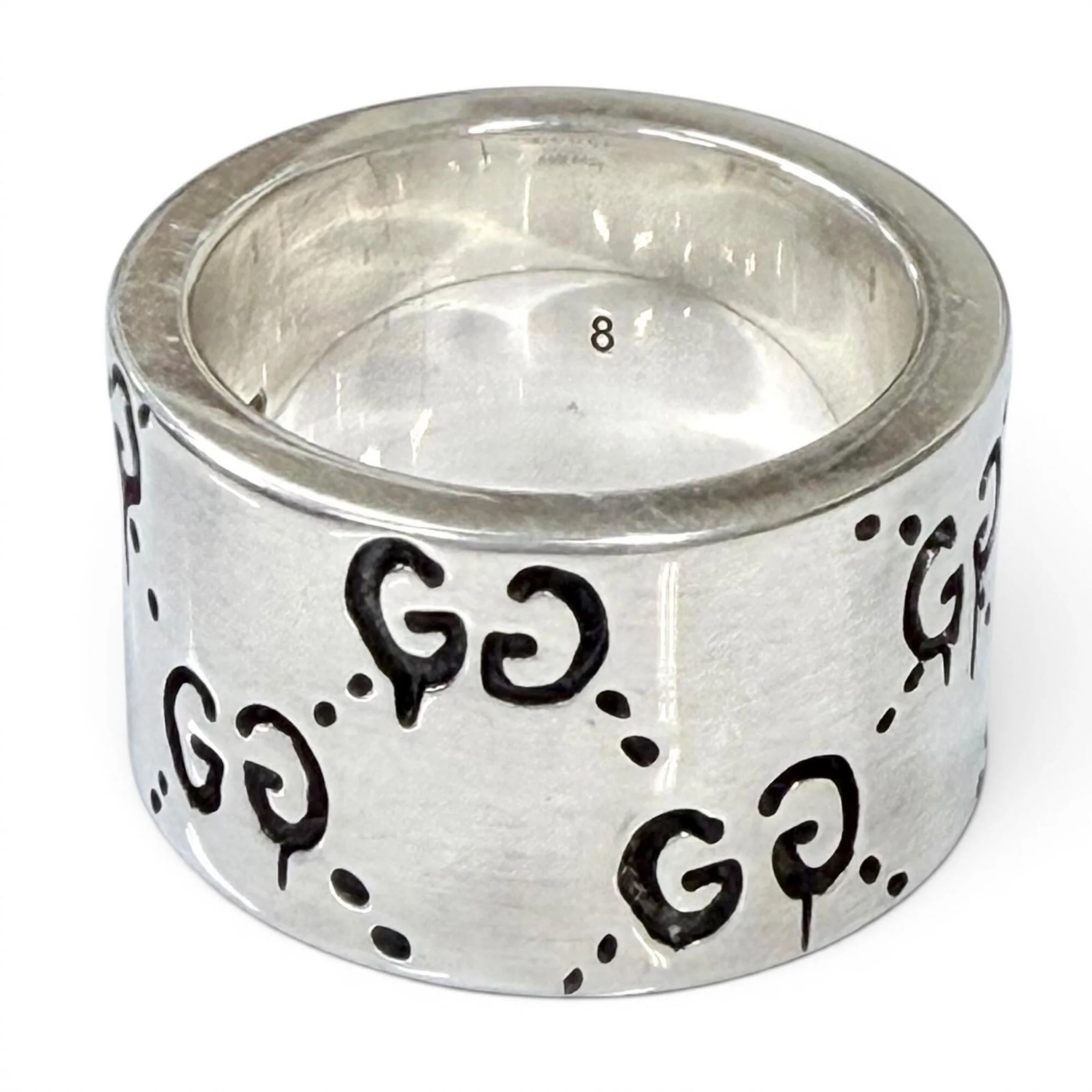 Ghost Wide Ring Sterling Silver - Image 3