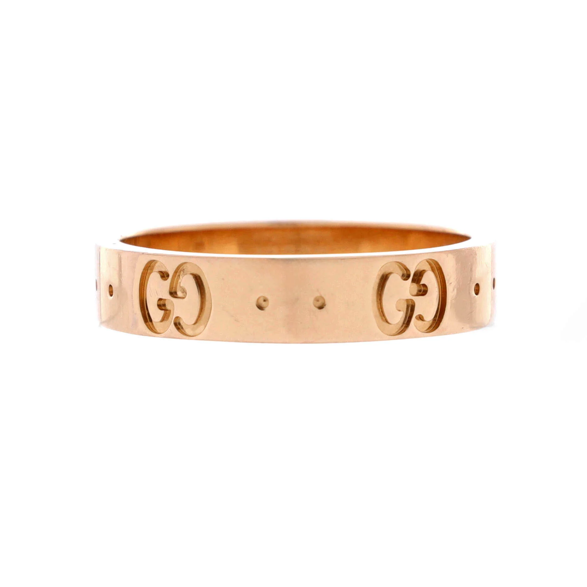 Icon Band Ring 18K Rose Gold 4mm - Image 2