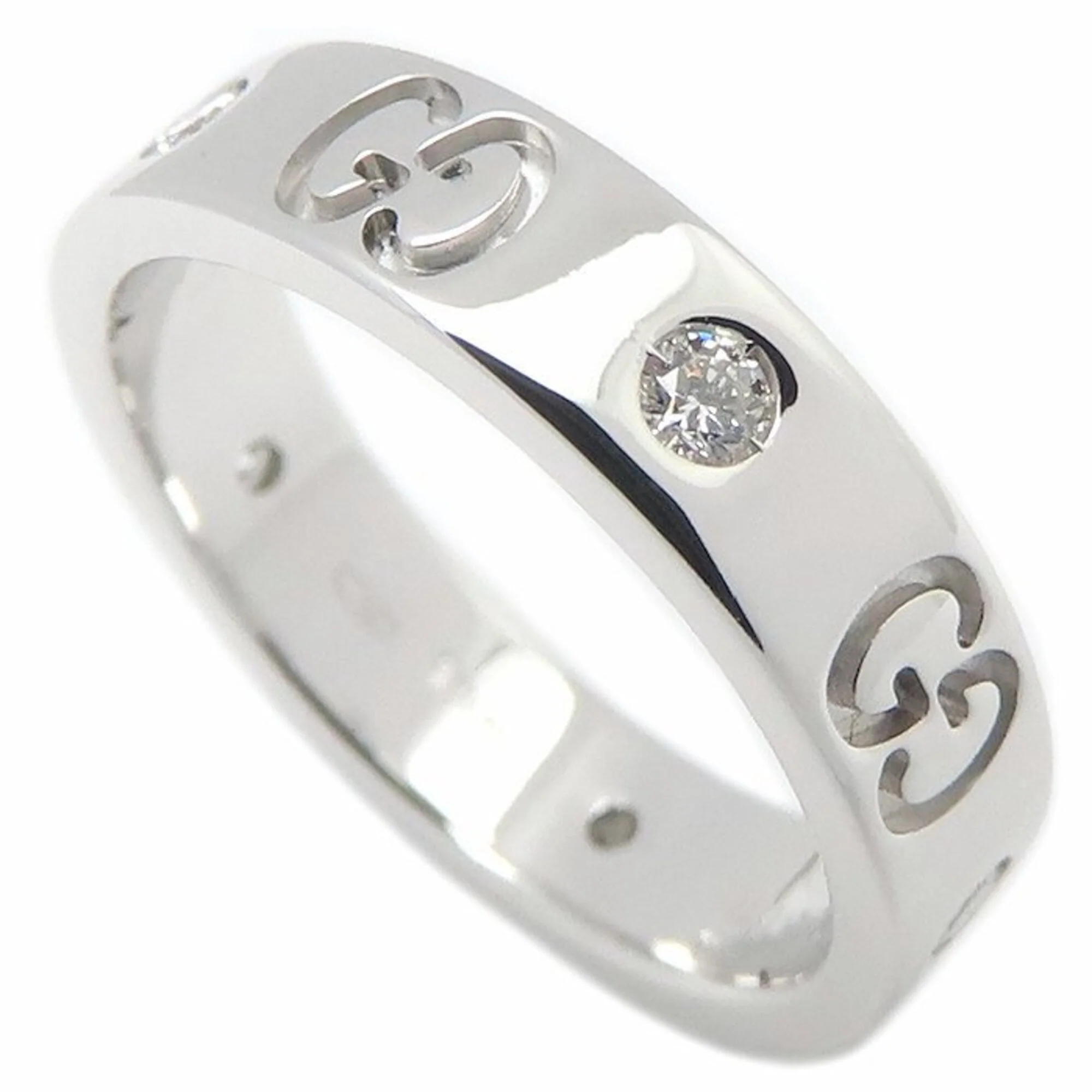 Icon Ring 18K White Gold with Diamond - Image 2