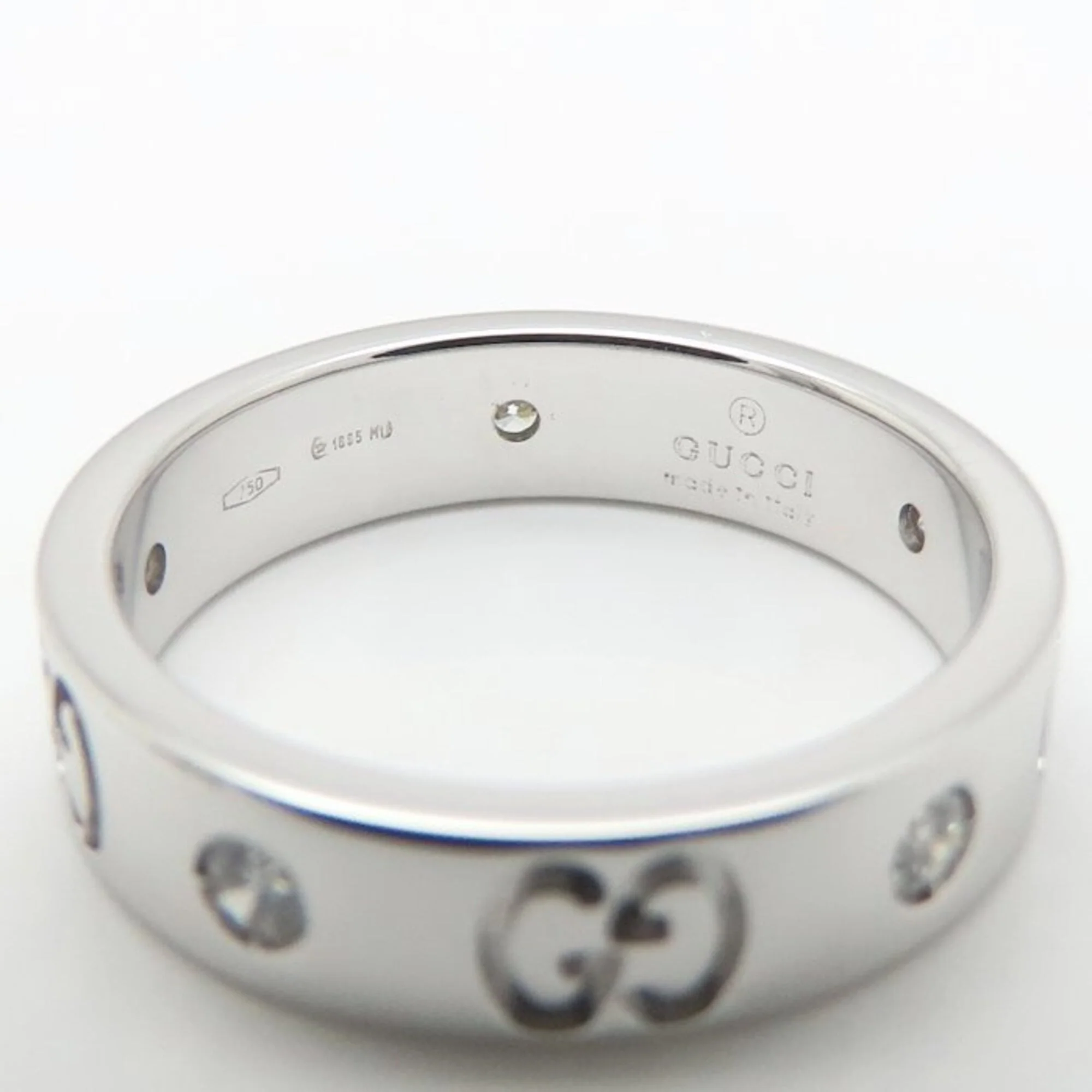 Icon Ring 18K White Gold with Diamond - Image 5