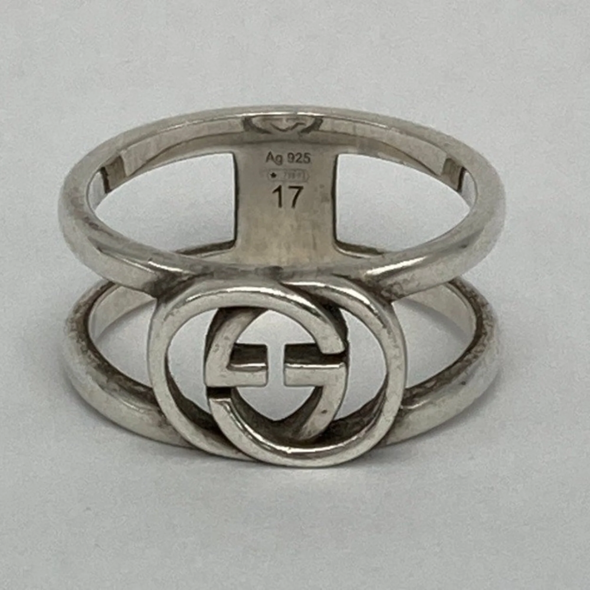 Interlocking G Ring Sterling Silver - Image 2