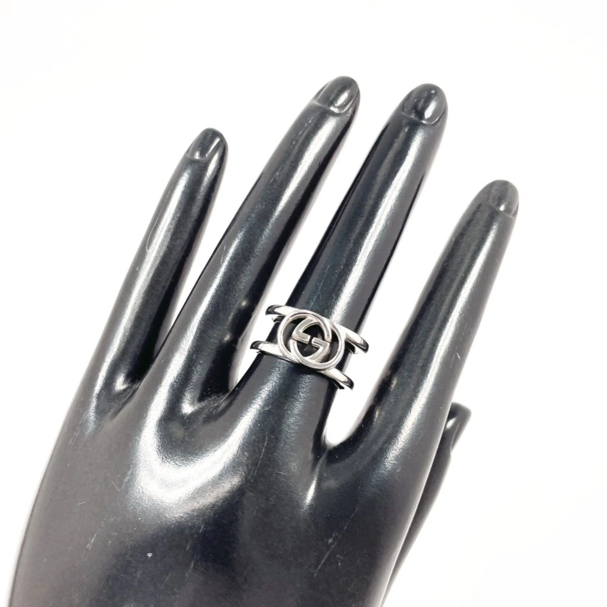 Interlocking G Ring Sterling Silver - Image 7