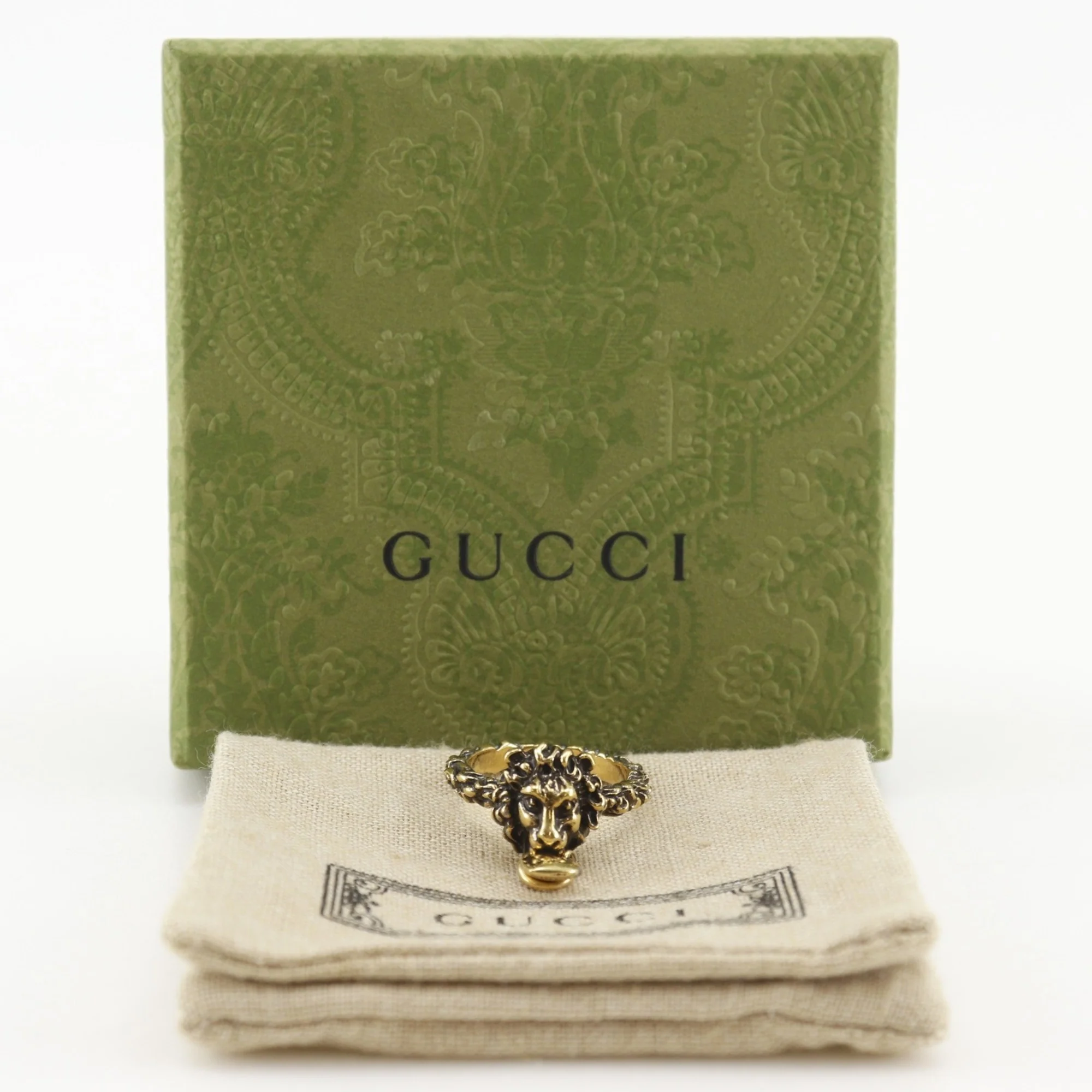Lion Head Ring Gold - Image 7