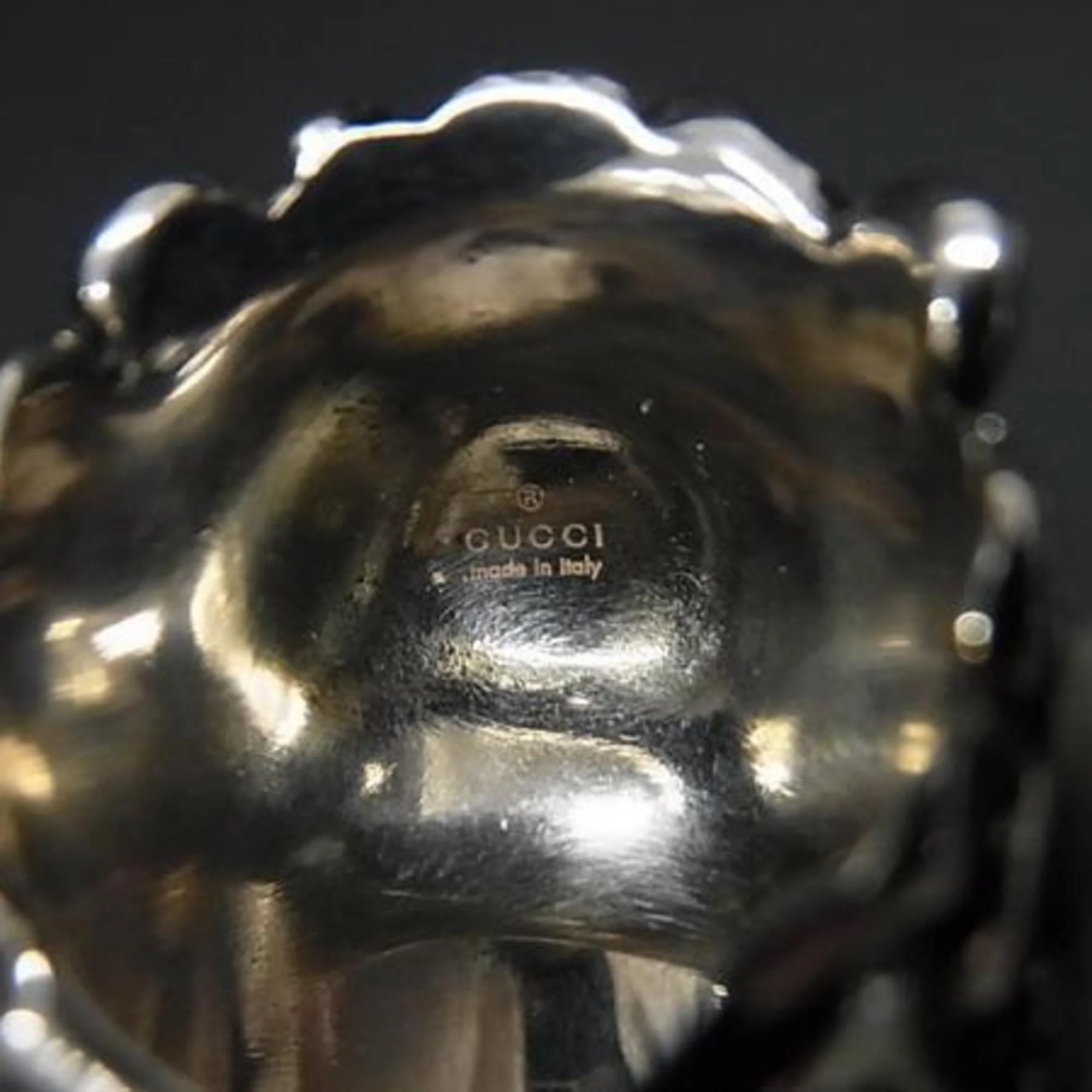 Lion Head Ring Metal With Rhinestone - Image 2