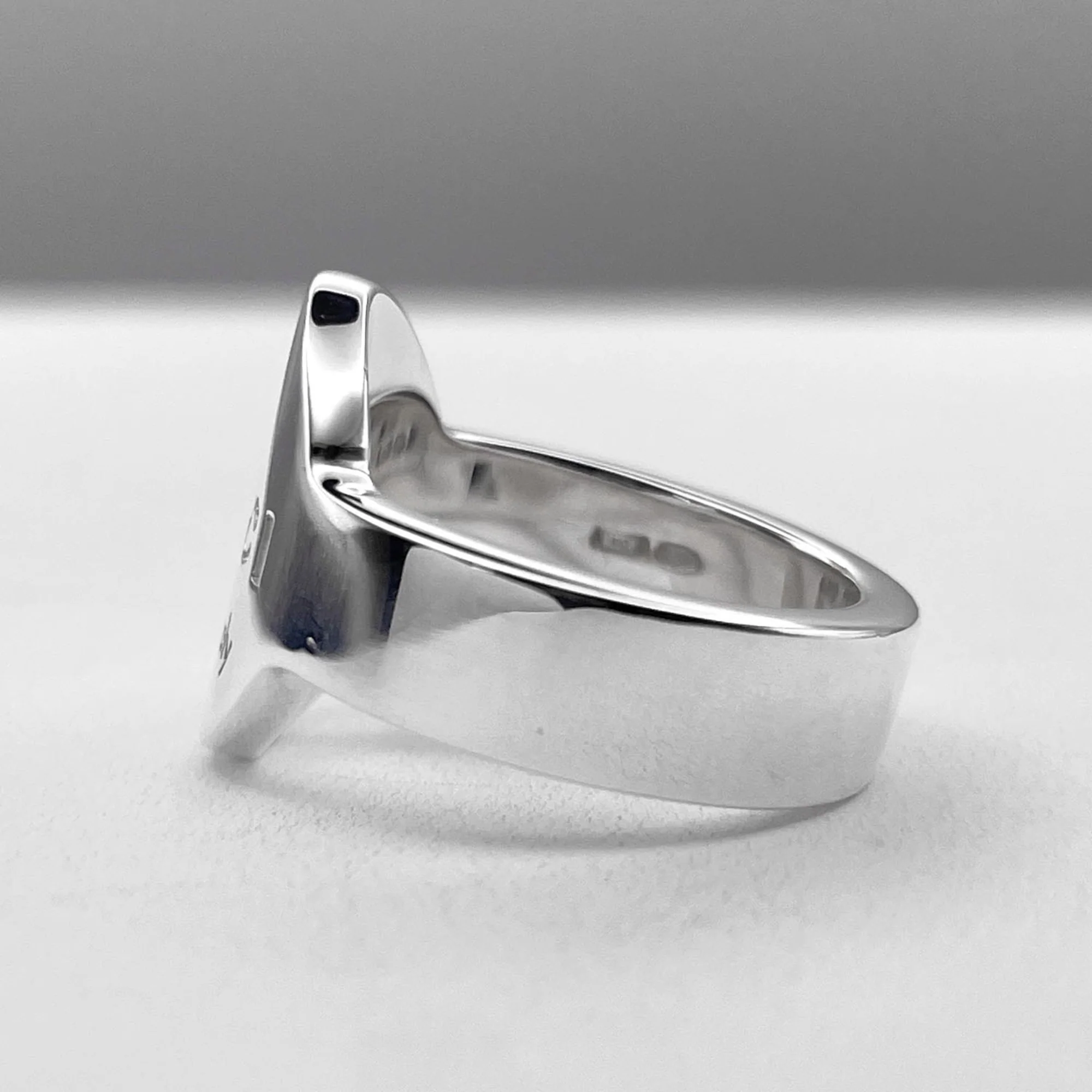 Oval Band Ring Sterling Silver - Image 2