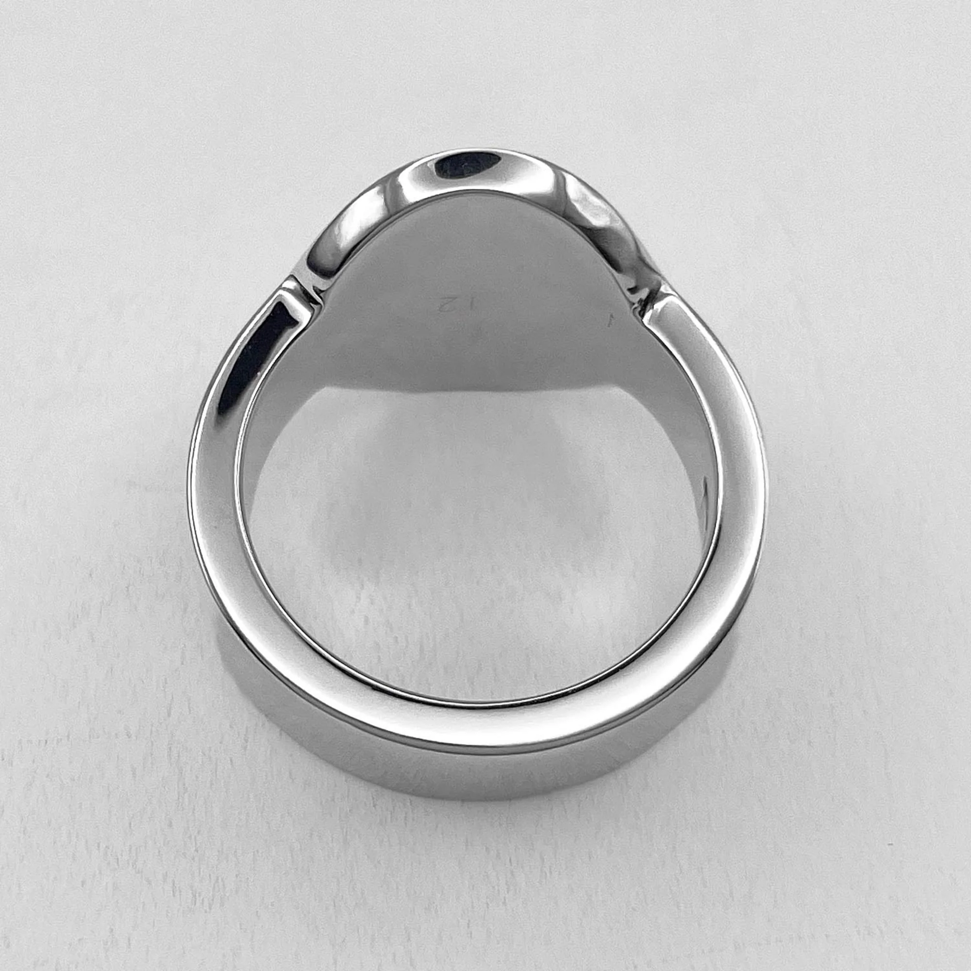 Oval Band Ring Sterling Silver - Image 5