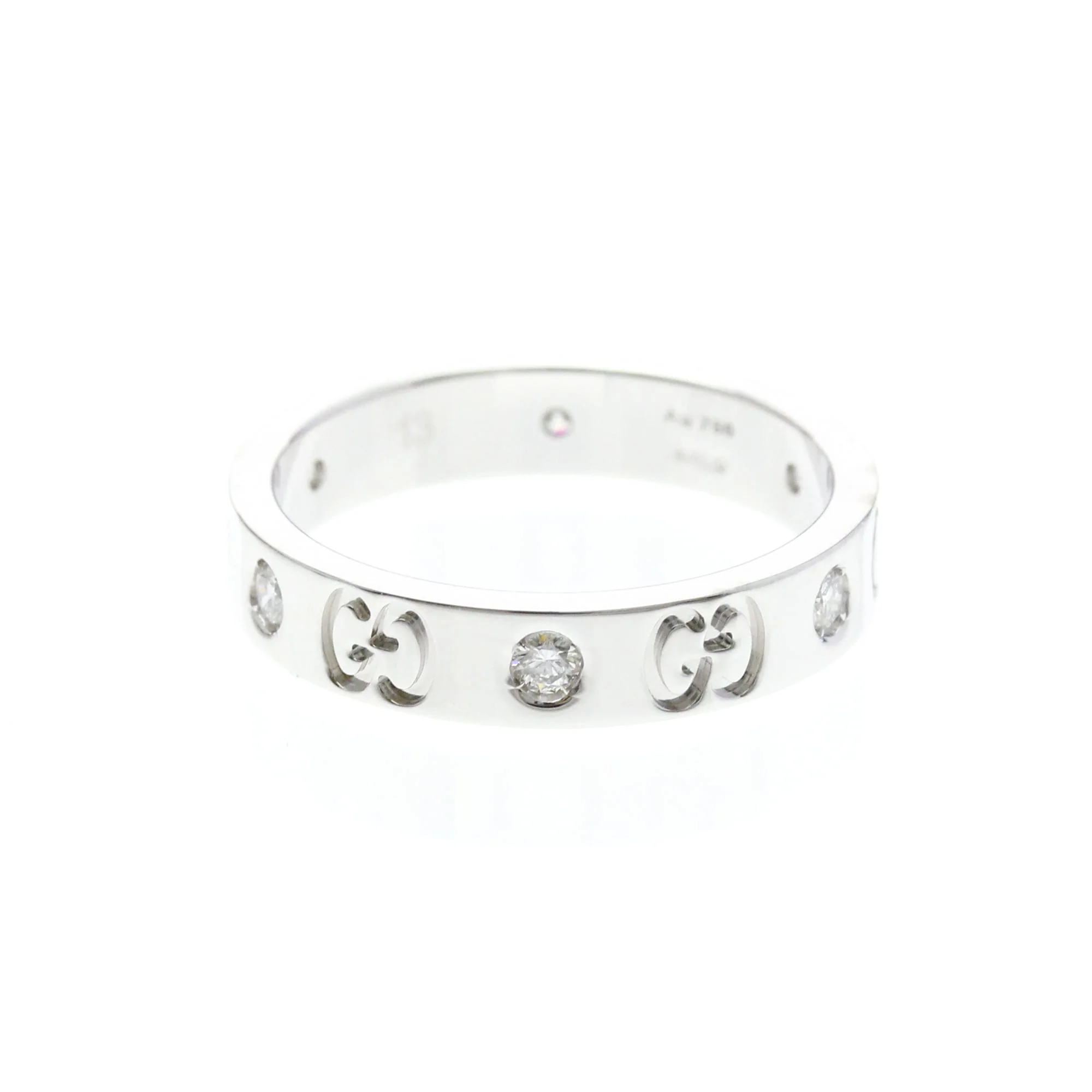 Ring 18K White Gold with Diamond - Image 2