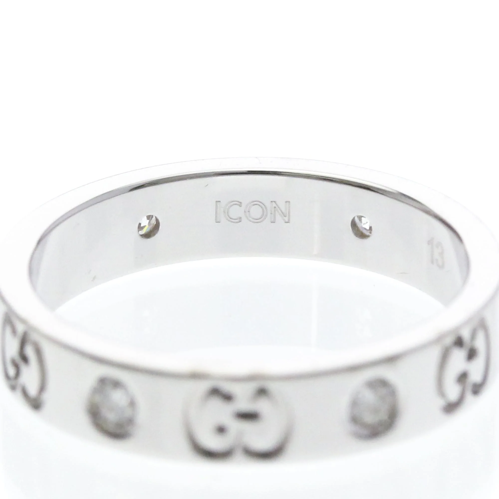 Ring 18K White Gold with Diamond - Image 8