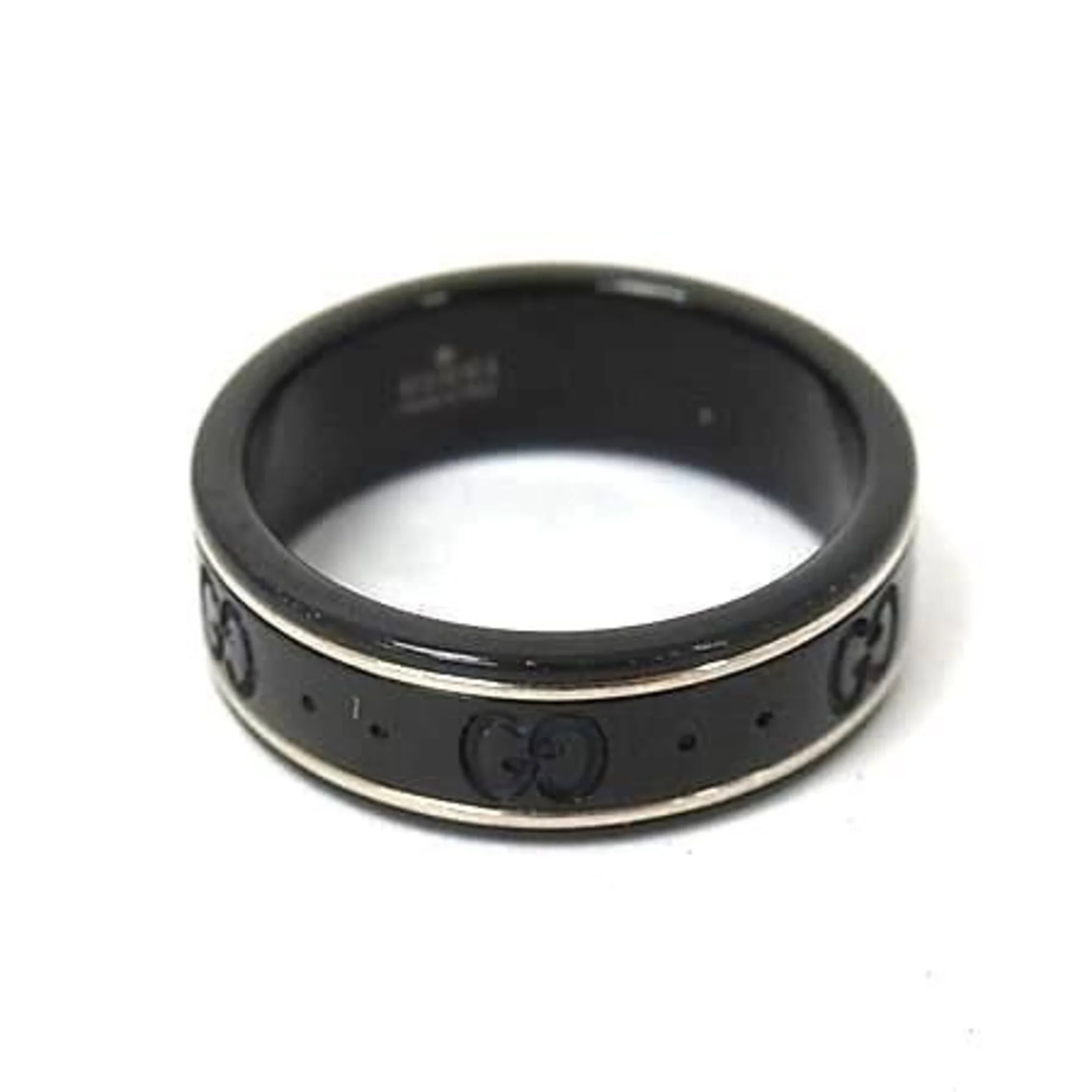 Ring Ceramic and 18K White Gold