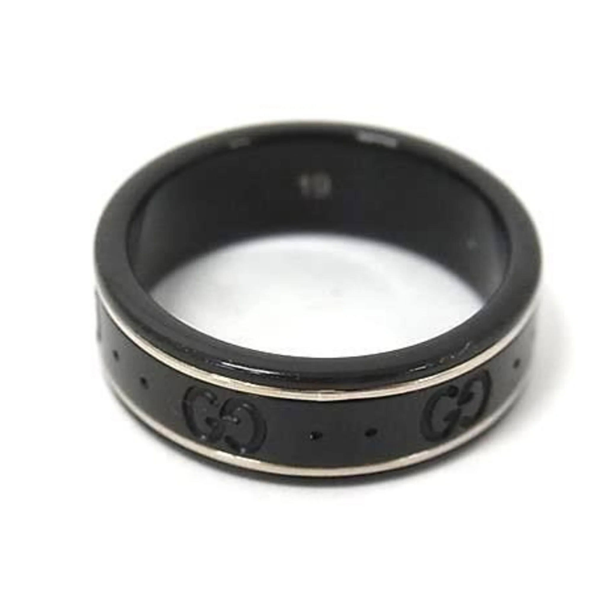 Ring Ceramic and 18K White Gold - Image 2