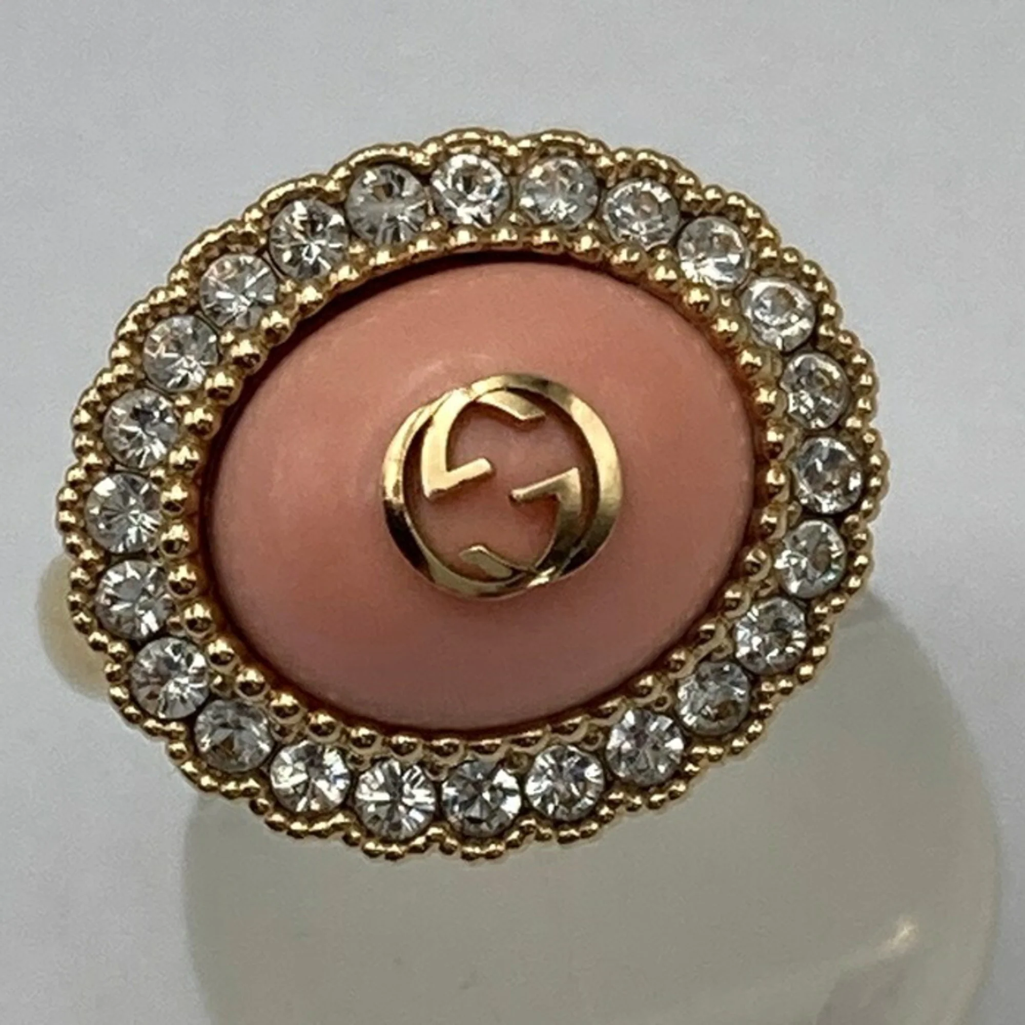 Ring Metal Pink with Rhinestone - Image 4