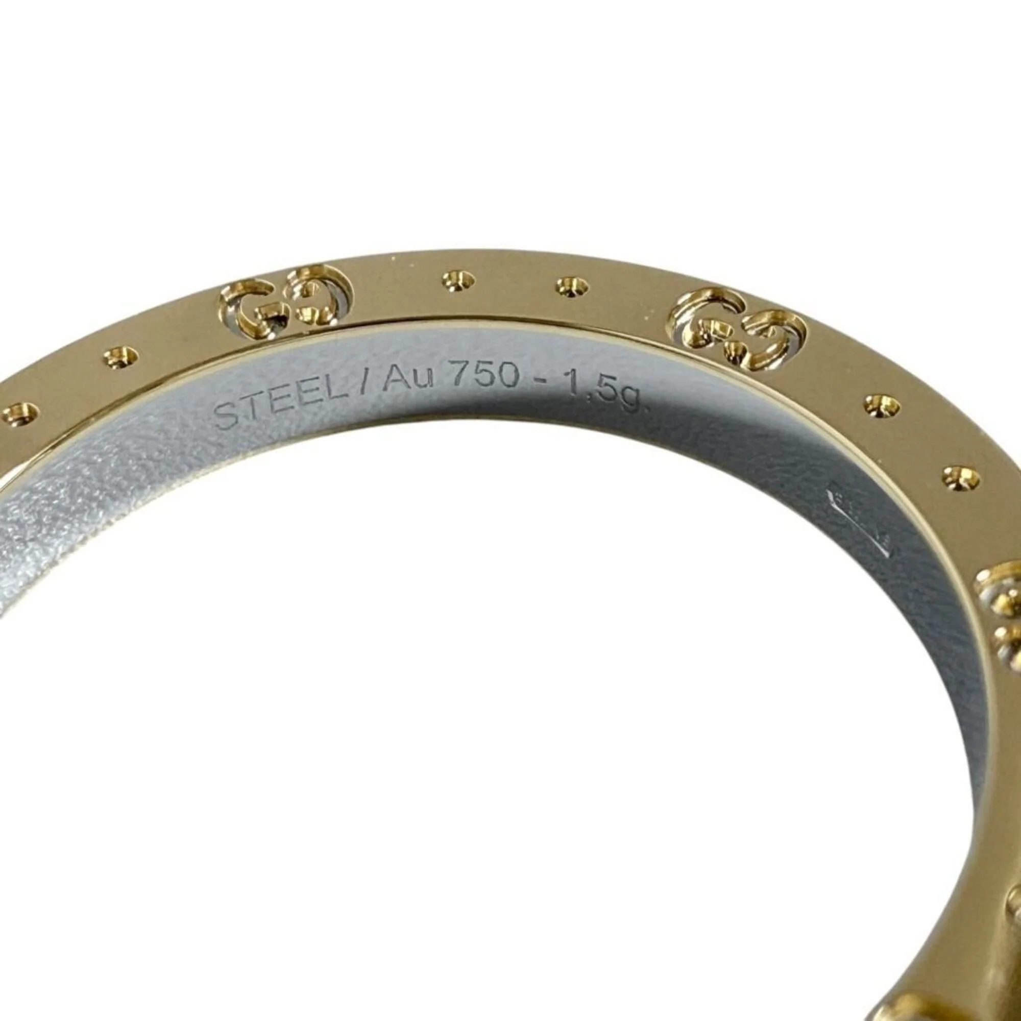 Ring Stainless Steel and 18K Yellow Gold - Image 7