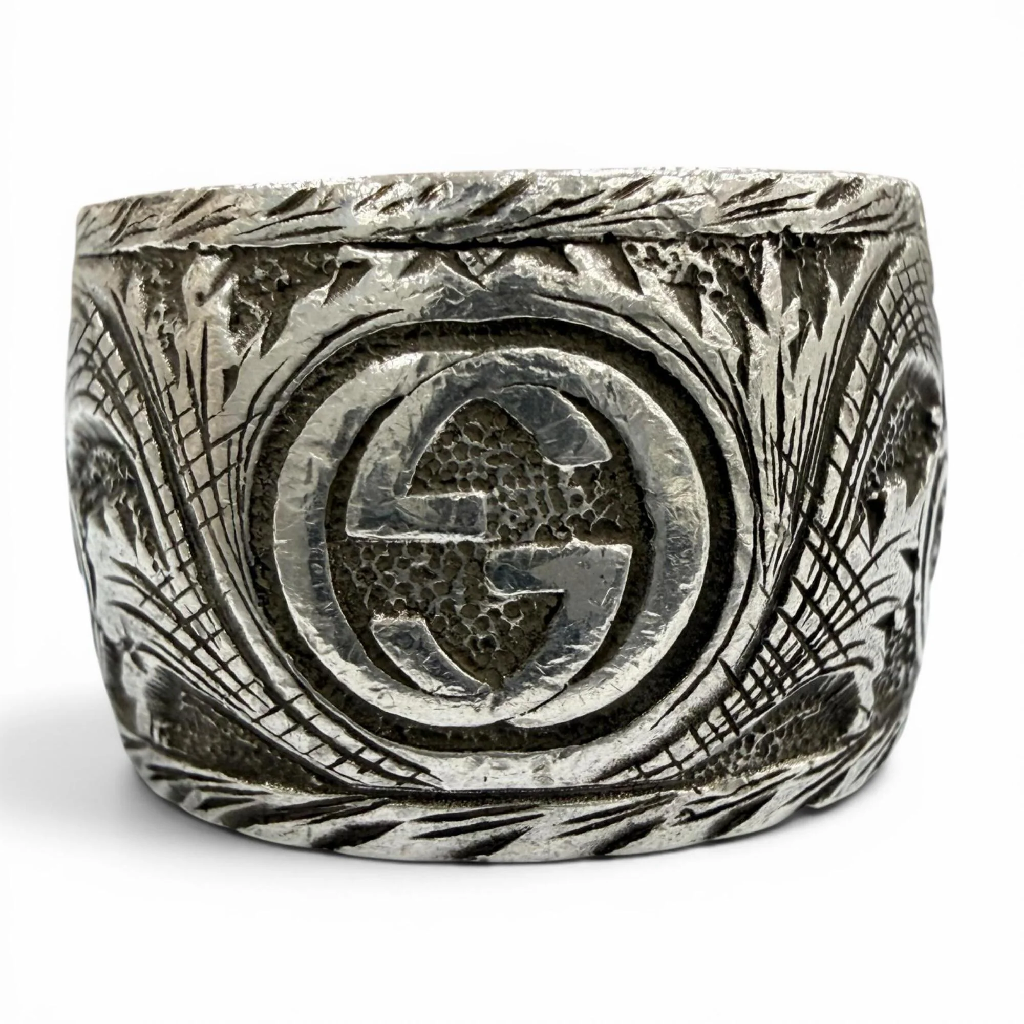 Ring Sterling Silver and Malachite - Image 4