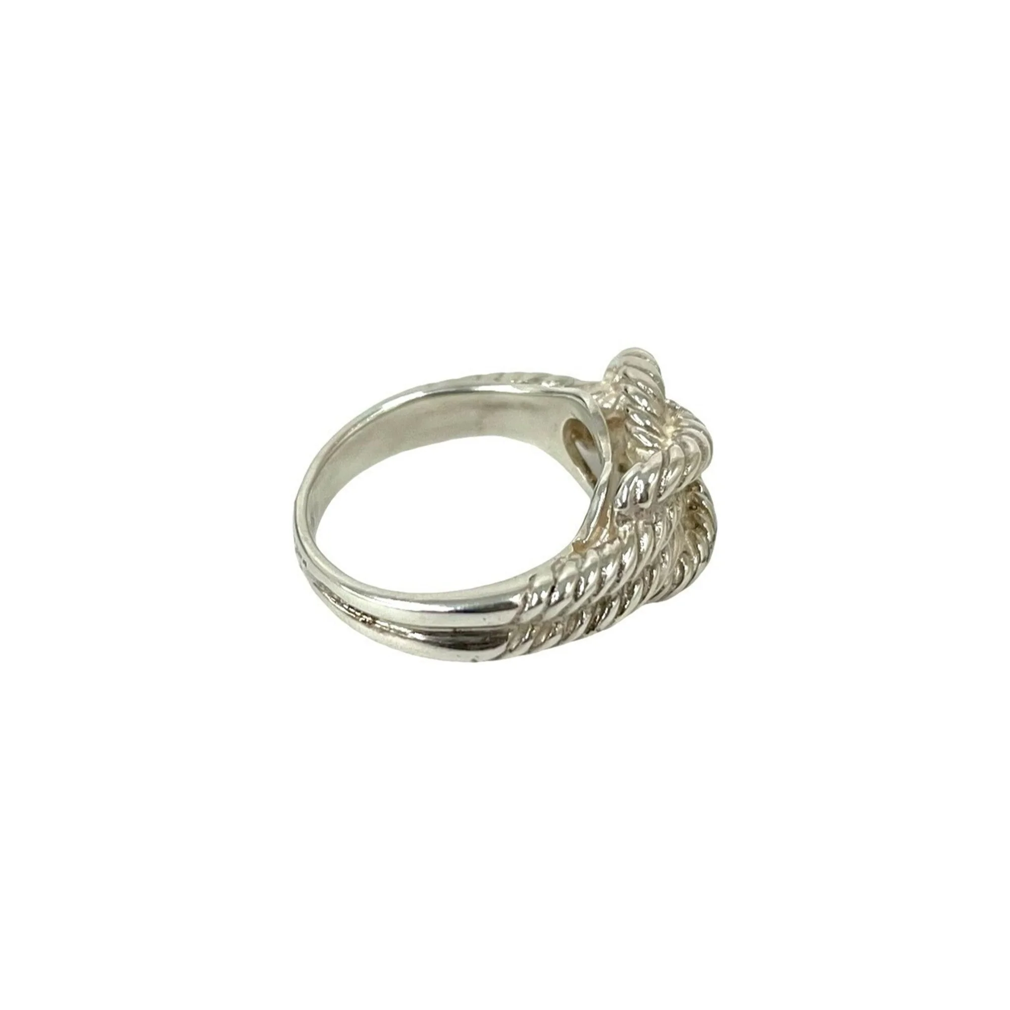 Audienne Twist Rope Band Ring Sterling Silver - Image 5