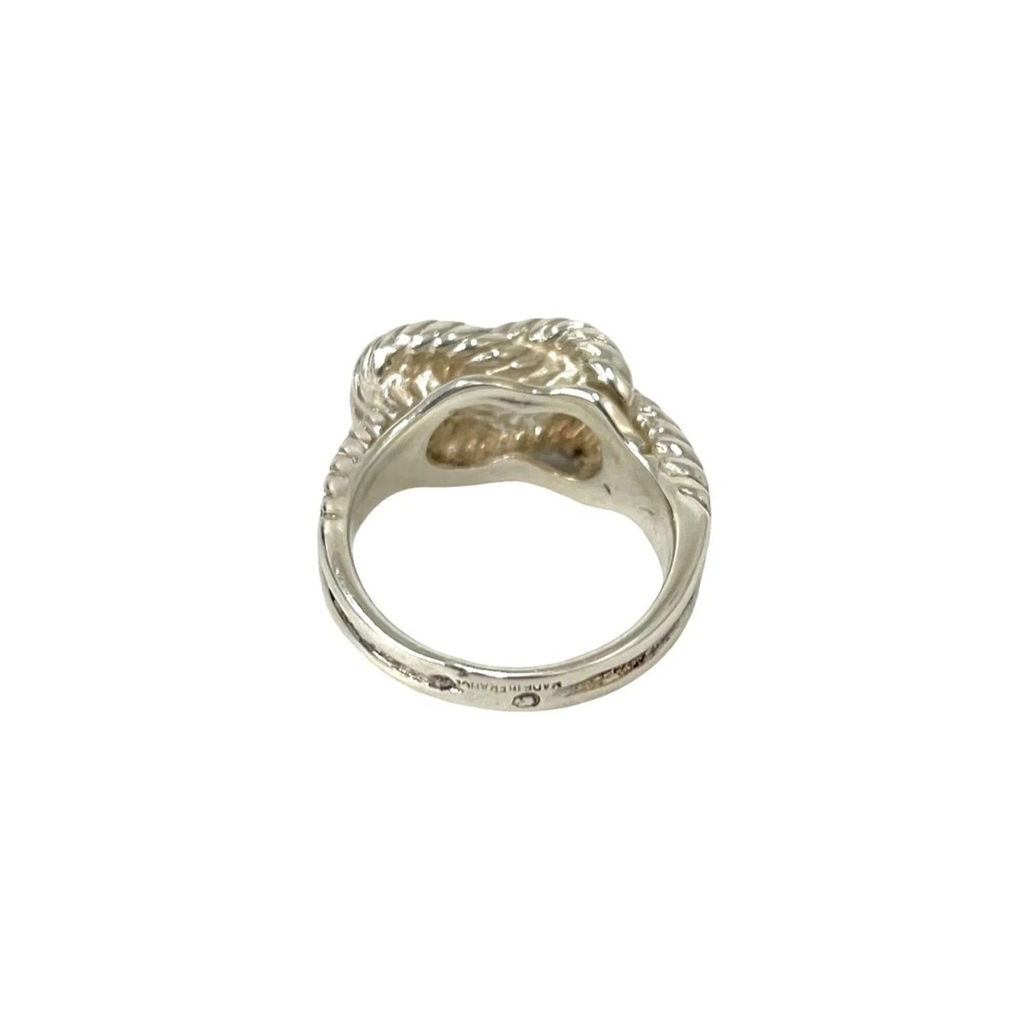 Audienne Twist Rope Band Ring Sterling Silver - Image 6
