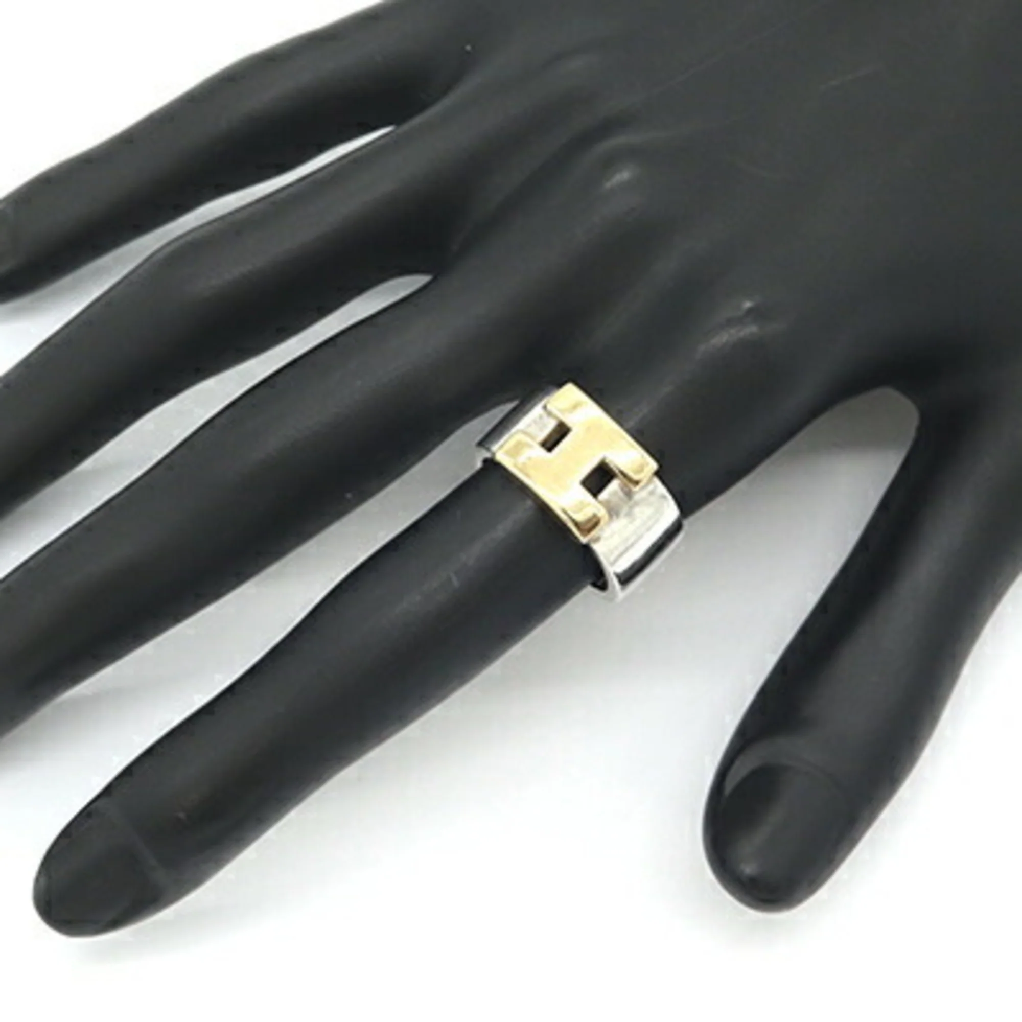 Band Ring Sterling Silver and 18K Yellow Gold - Image 6