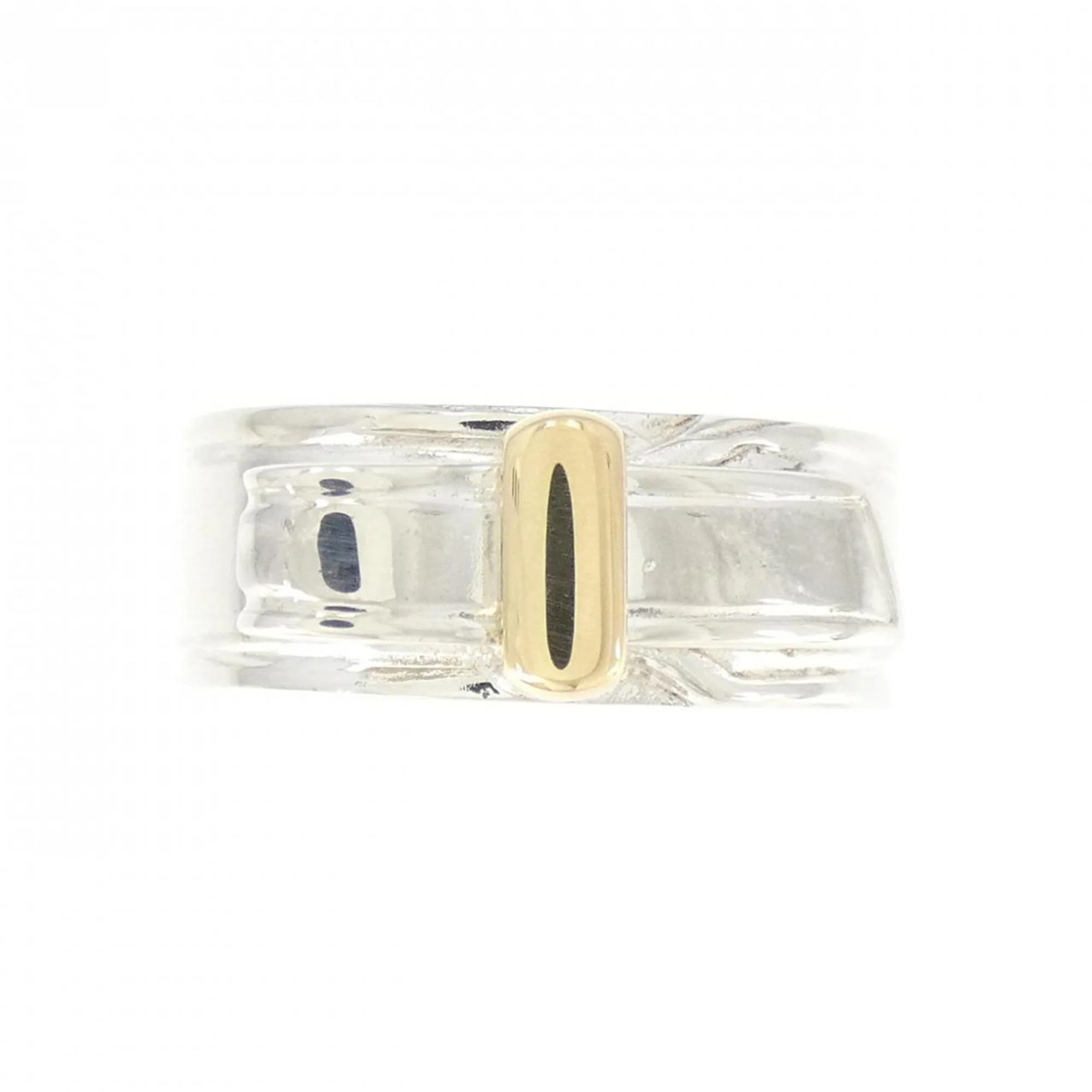 Band Ring Sterling Silver and 18K Yellow Gold - Image 2