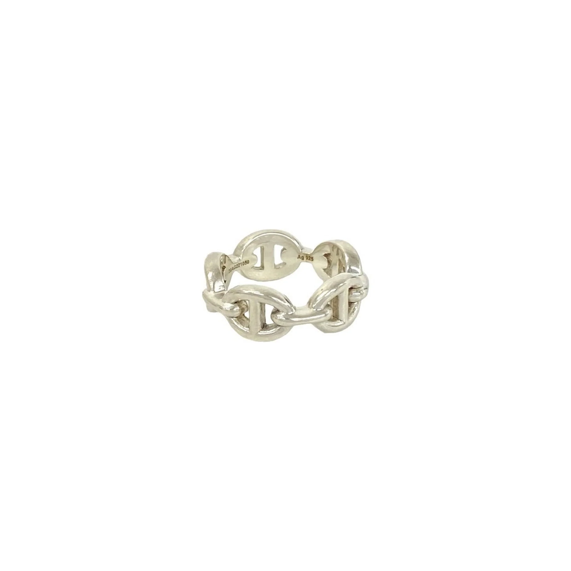 Chaine d'Ancre Enchainée Band Ring Sterling Silver Mini - Image 6