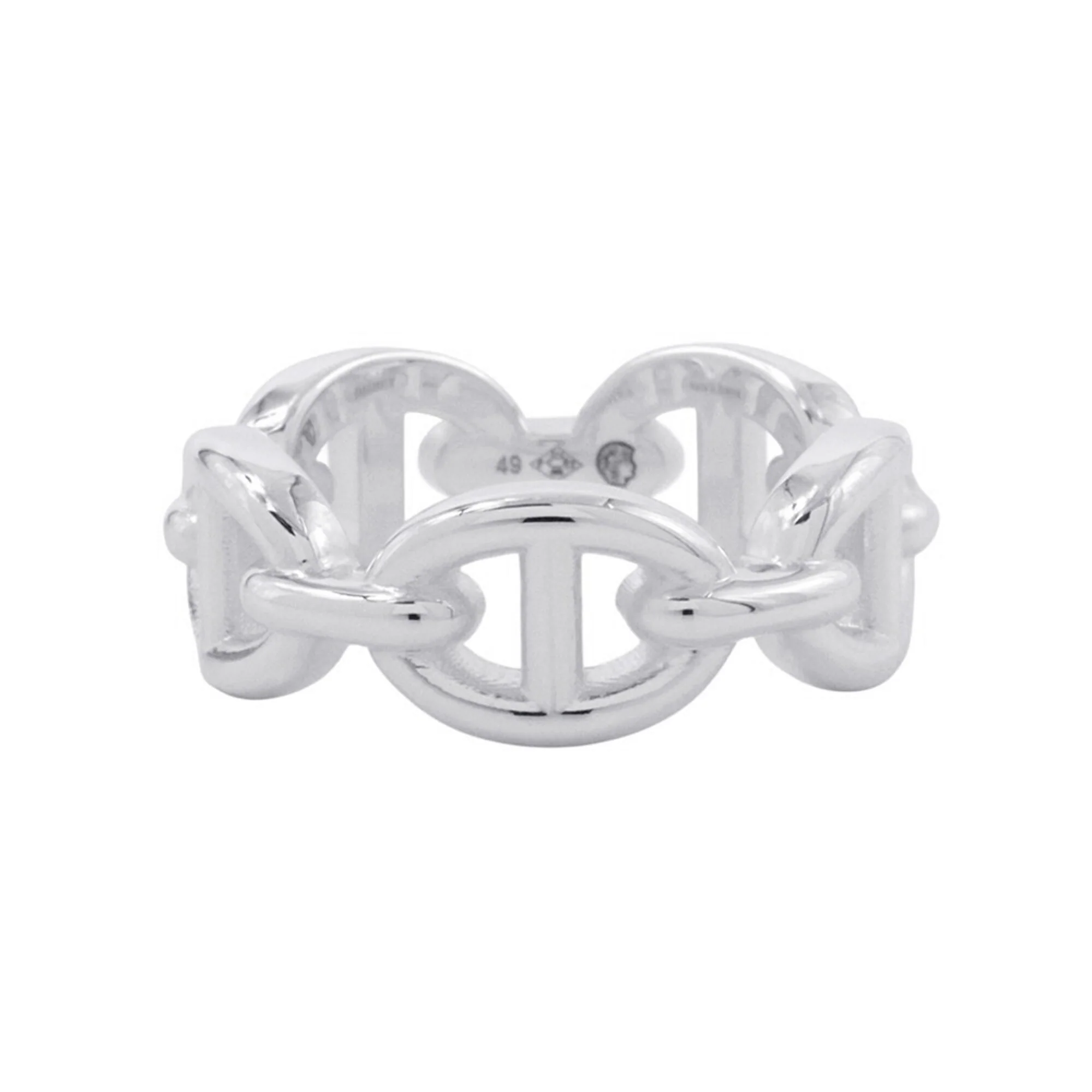 Chaine d'Ancre Enchainee Ring Sterling Silver Mini - Image 3