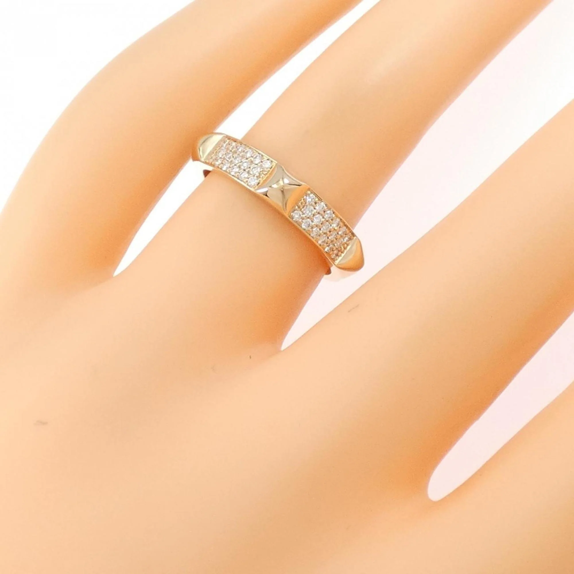 Clou de H Ring 18K Rose Gold with Diamond - Image 4