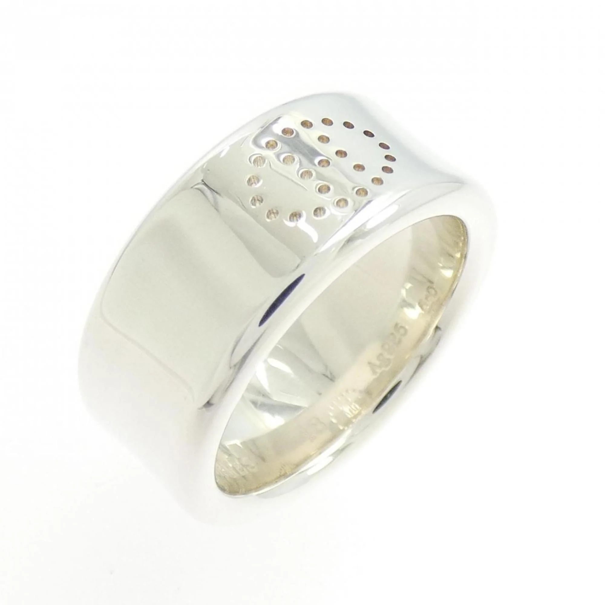Eclipse Ribbon Band Ring Sterling Silver