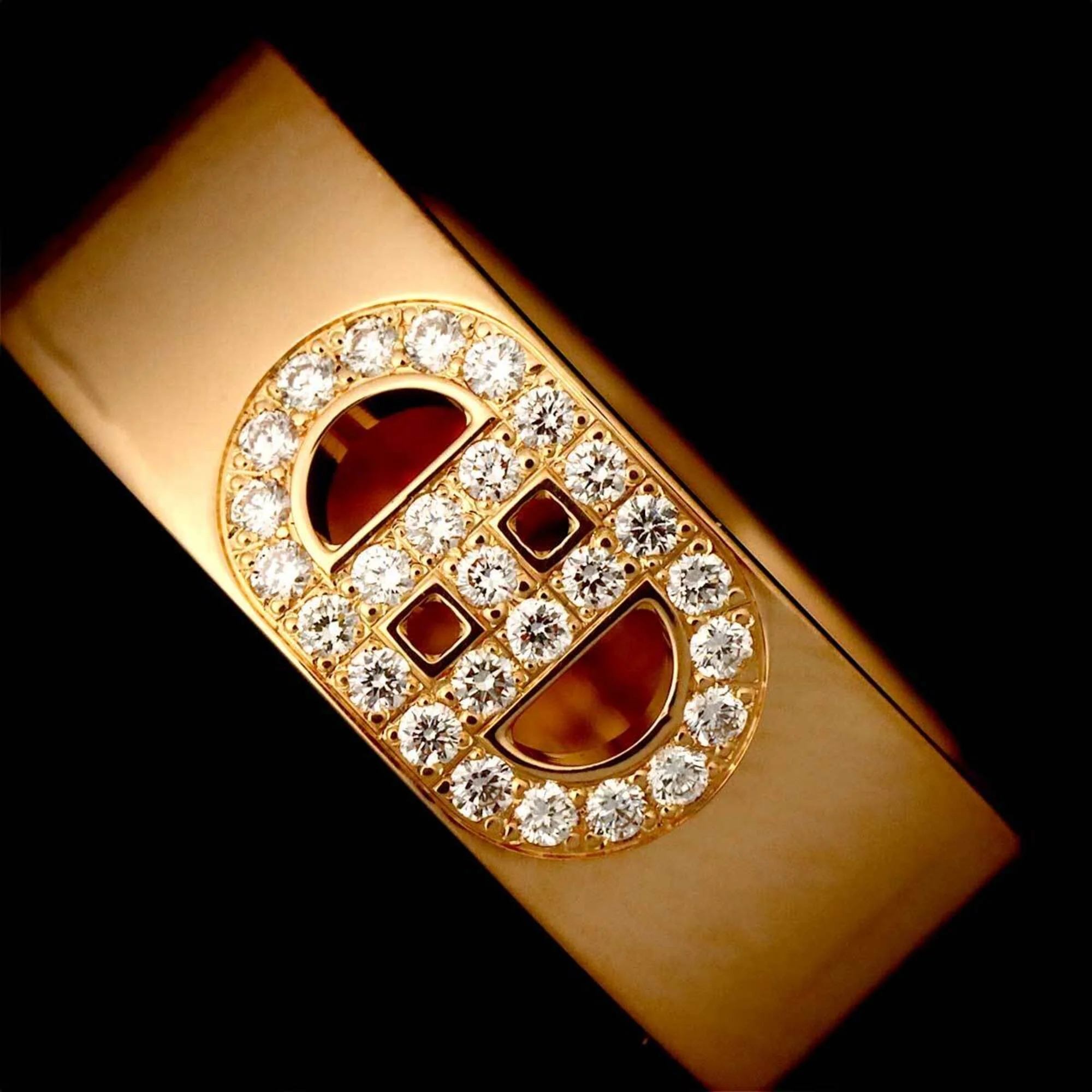 H Dunkle Ring 18K Rose Gold With Diamonds - Image 5