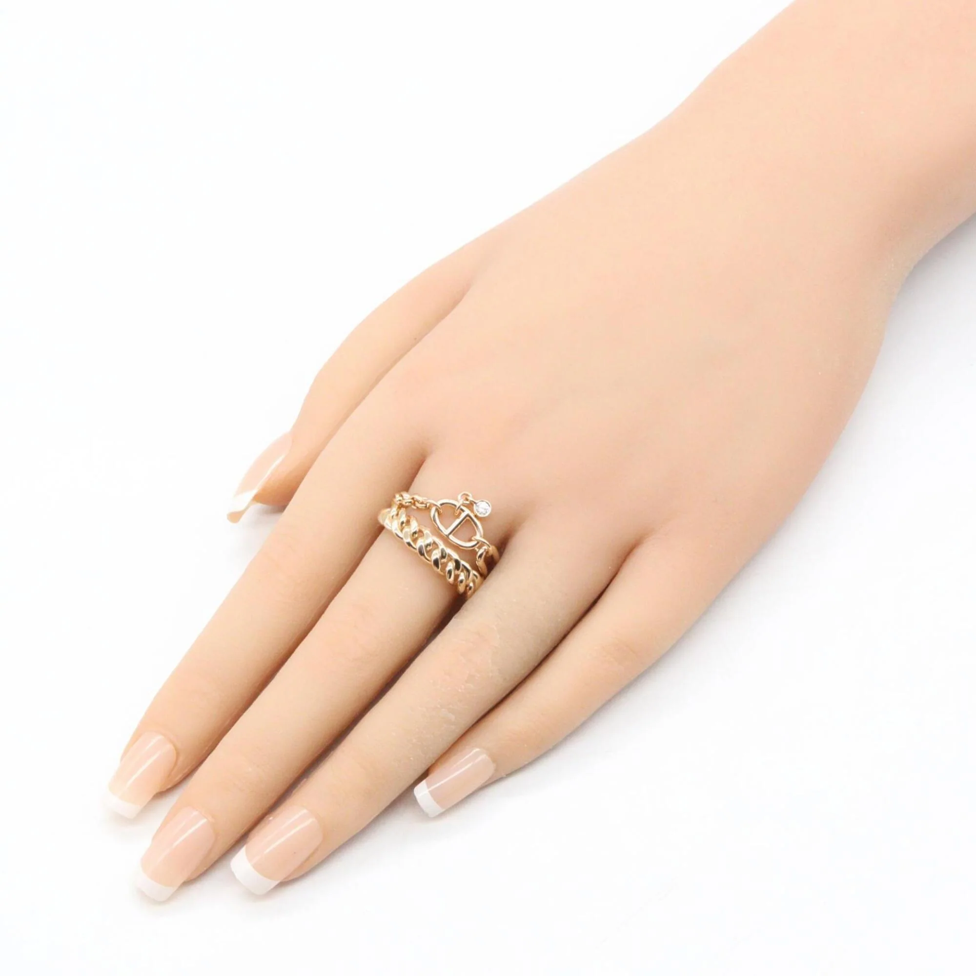 Mix and H Ring 18K Rose Gold - Image 7