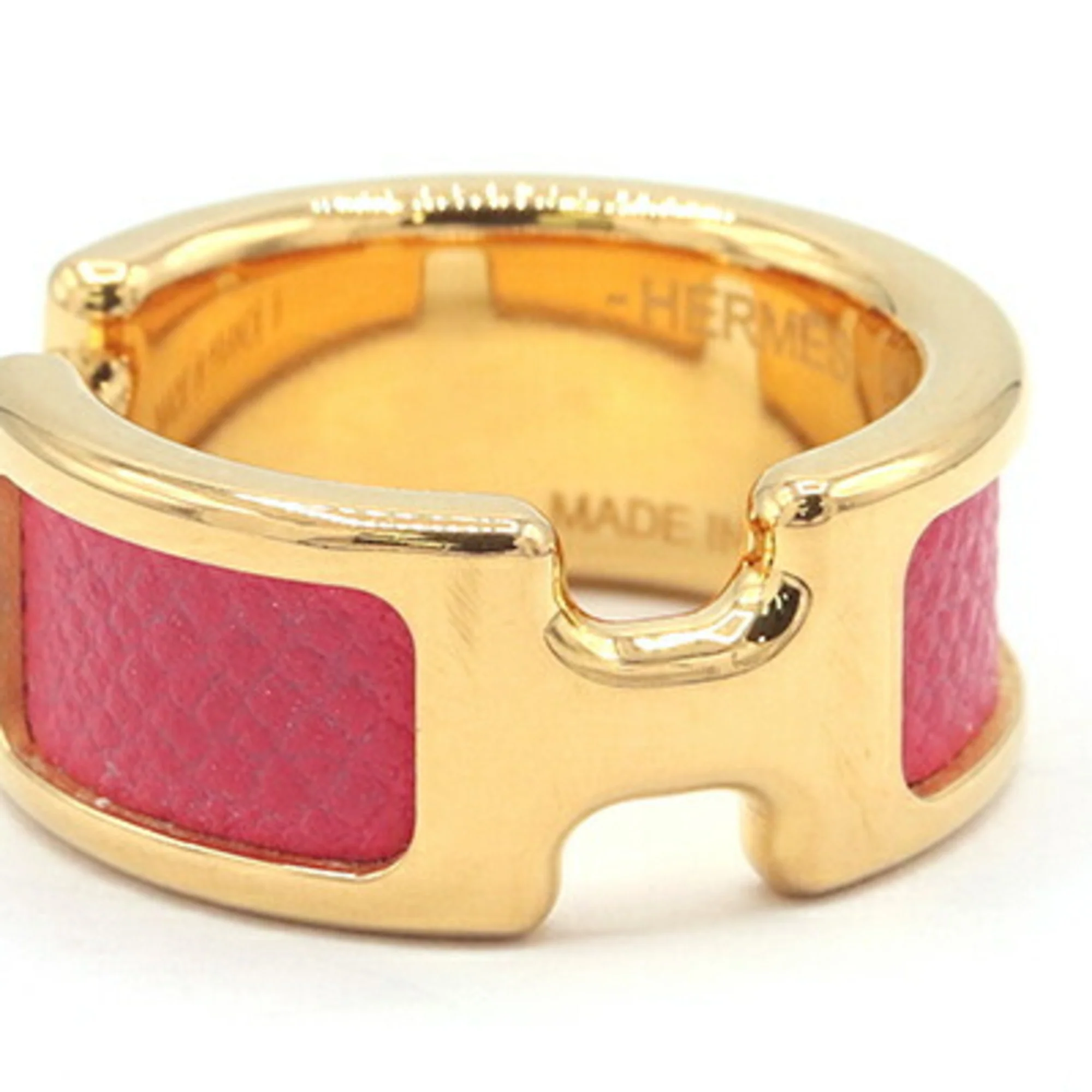 Olympe Ring Metal Gold and Pink Mini - Image 4