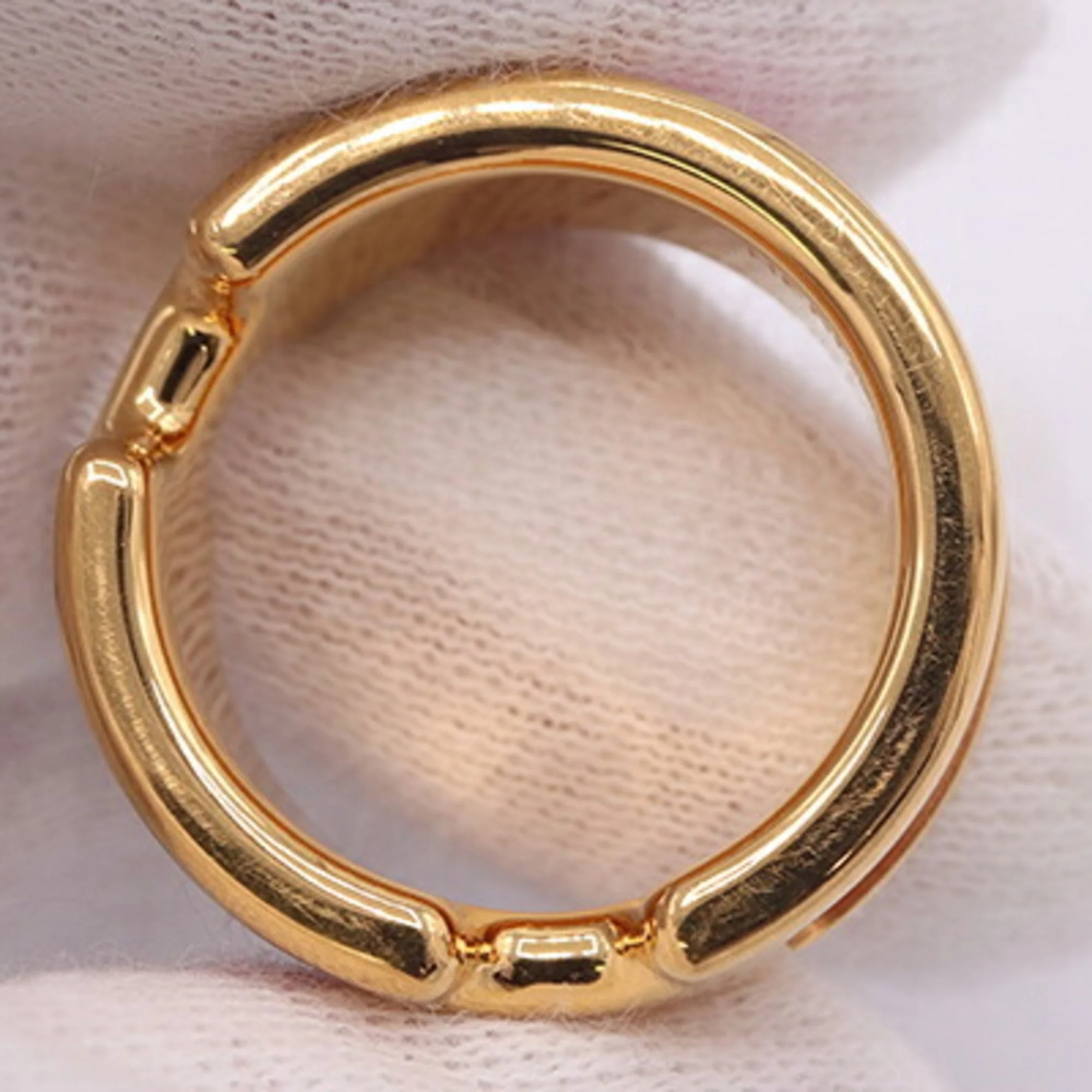 Olympe Ring Metal Gold and Pink Mini - Image 6