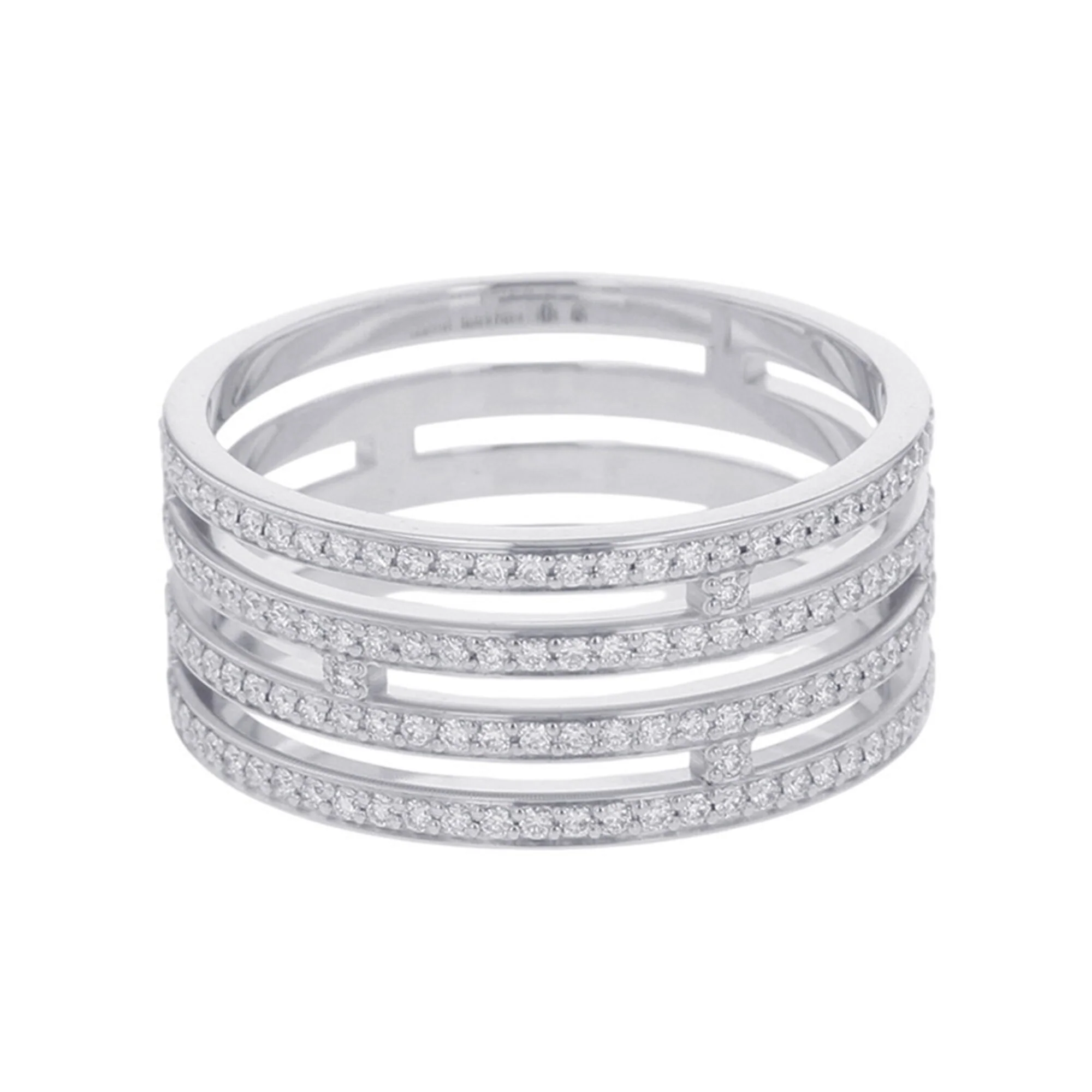 Ring 18K White Gold with Diamonds - Image 3
