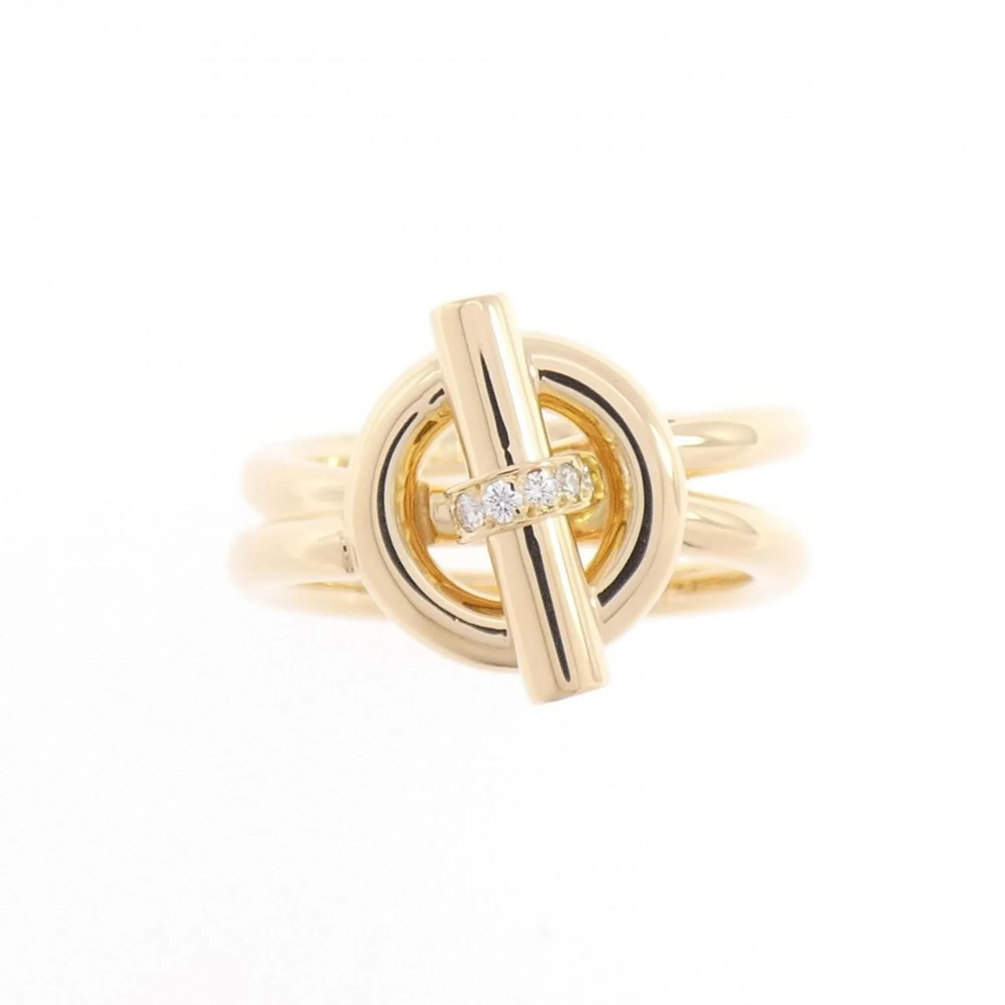 Ring 18K Yellow Gold with Diamond - Image 2
